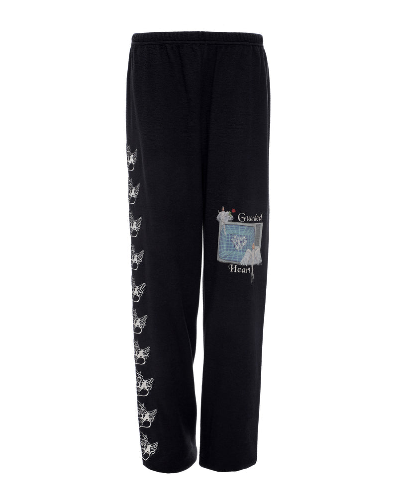Boys Lie - Guarded Angel Interlock Kimmy Sweatpants - Black