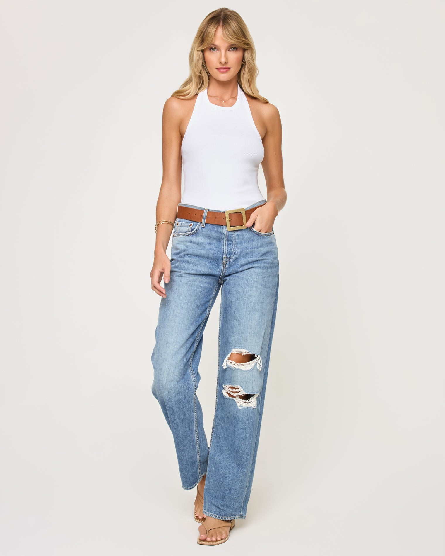 Alyx Halter Tank - White