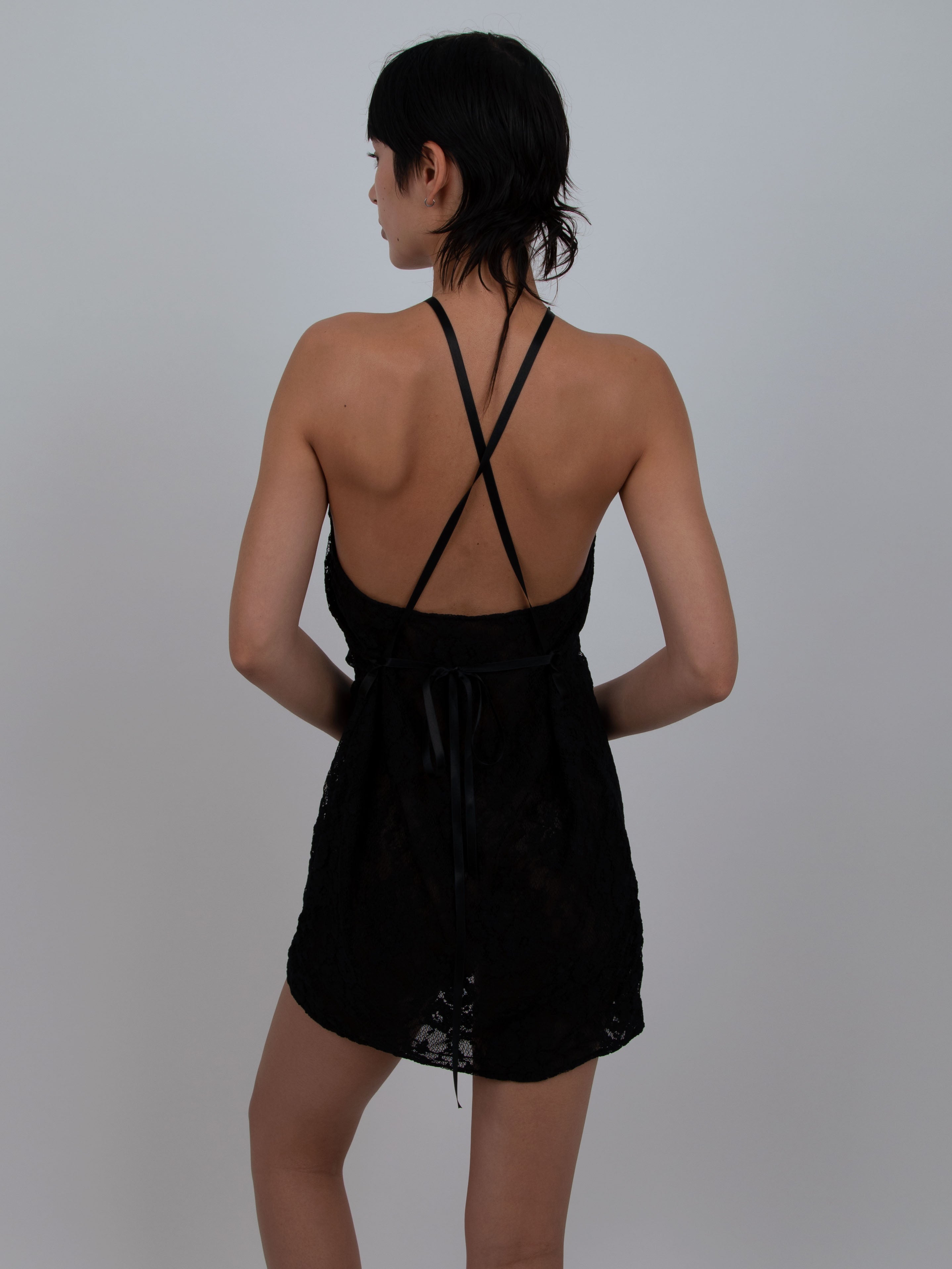 LACE MULTISLIP IN BLACK