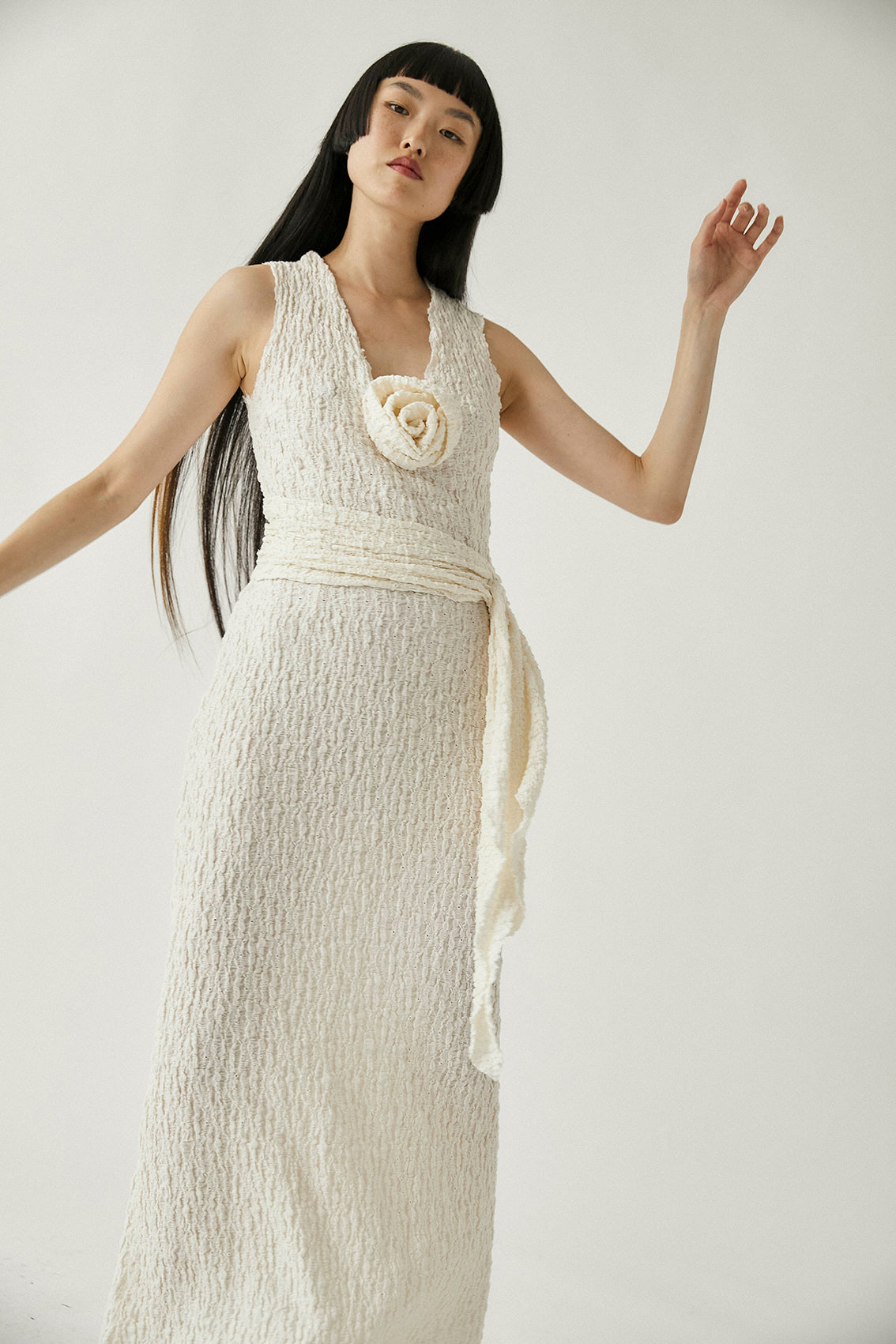 Coco Long Dress | Cream