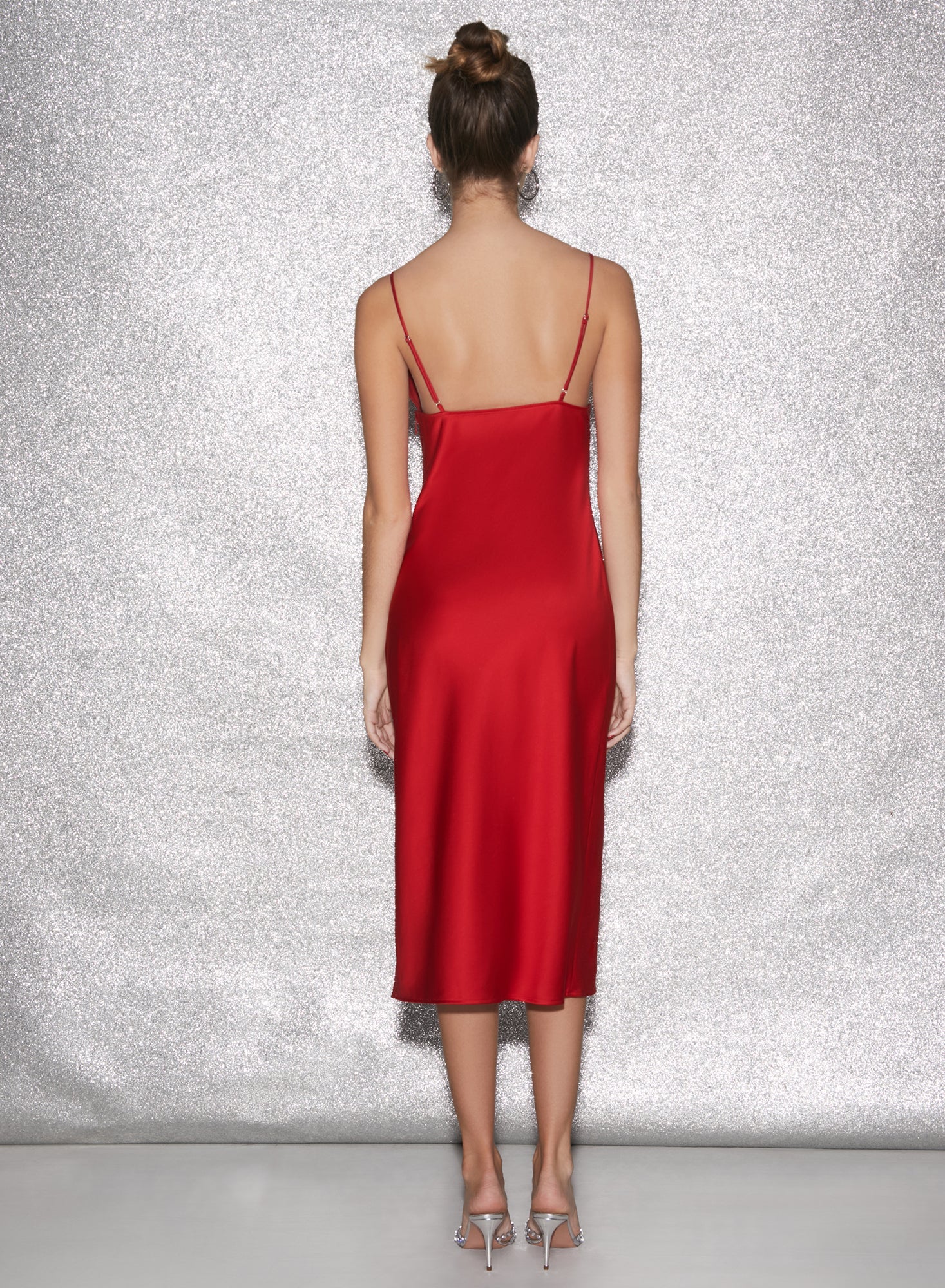 Rouge Keyhole Slip Dress