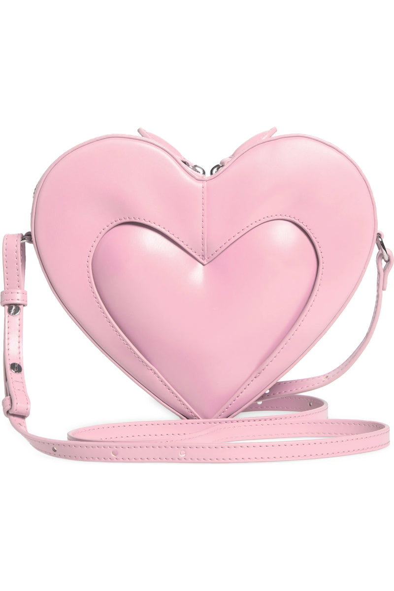 Francisca Heart Shaped Crossbody Bag - Pink