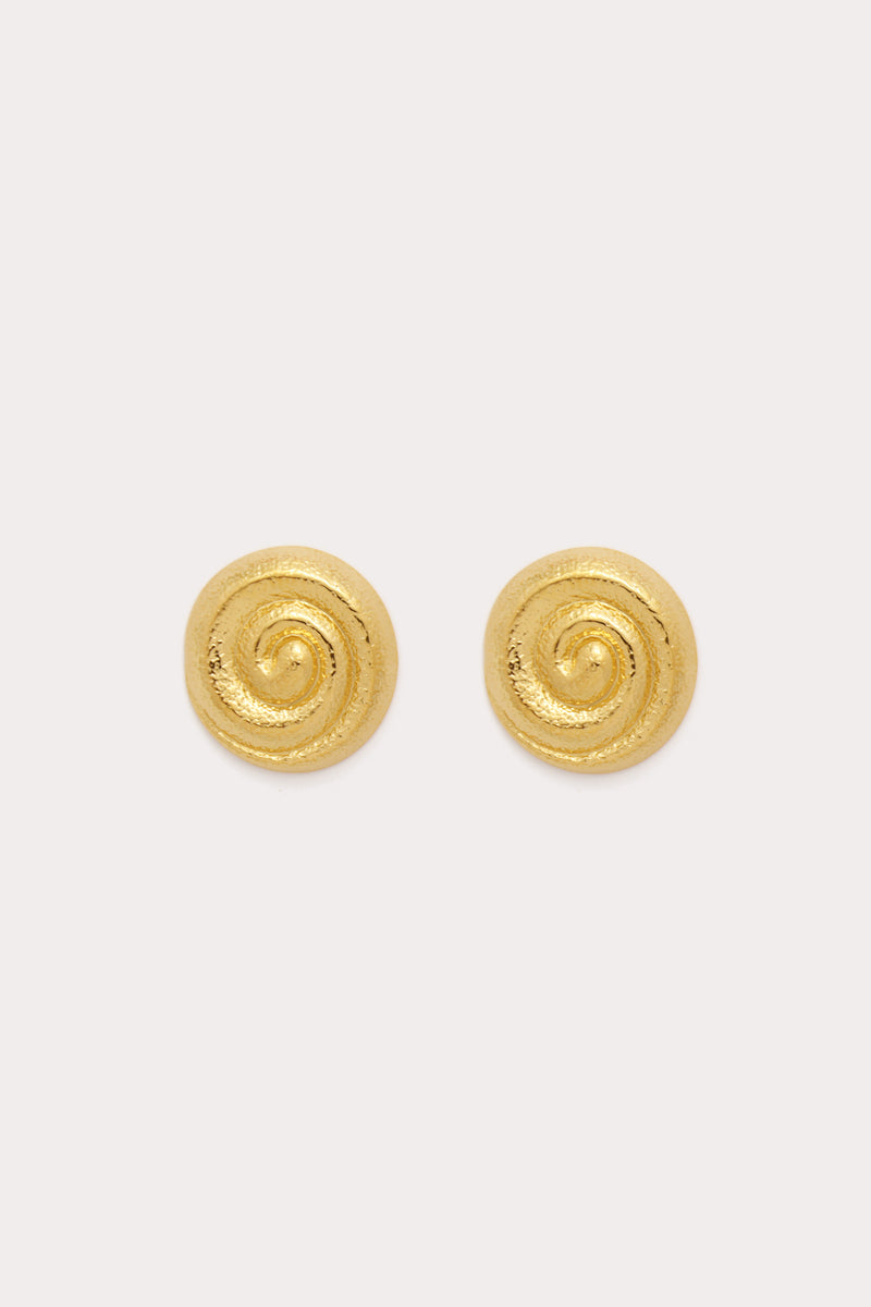 Gold Milan Stud Earrings