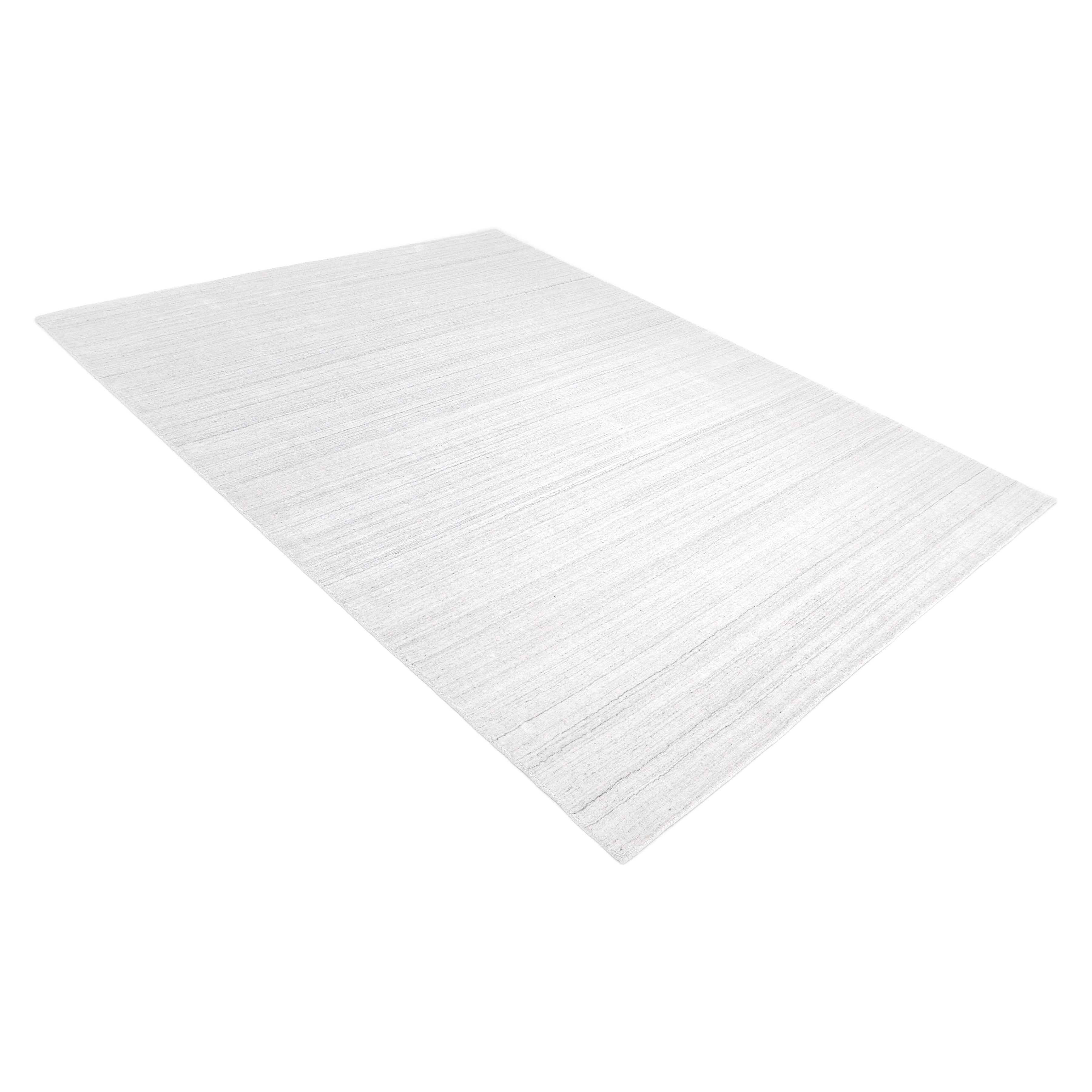 Harbor Hand-Loomed Contemporary Solid Ivory Area Rug