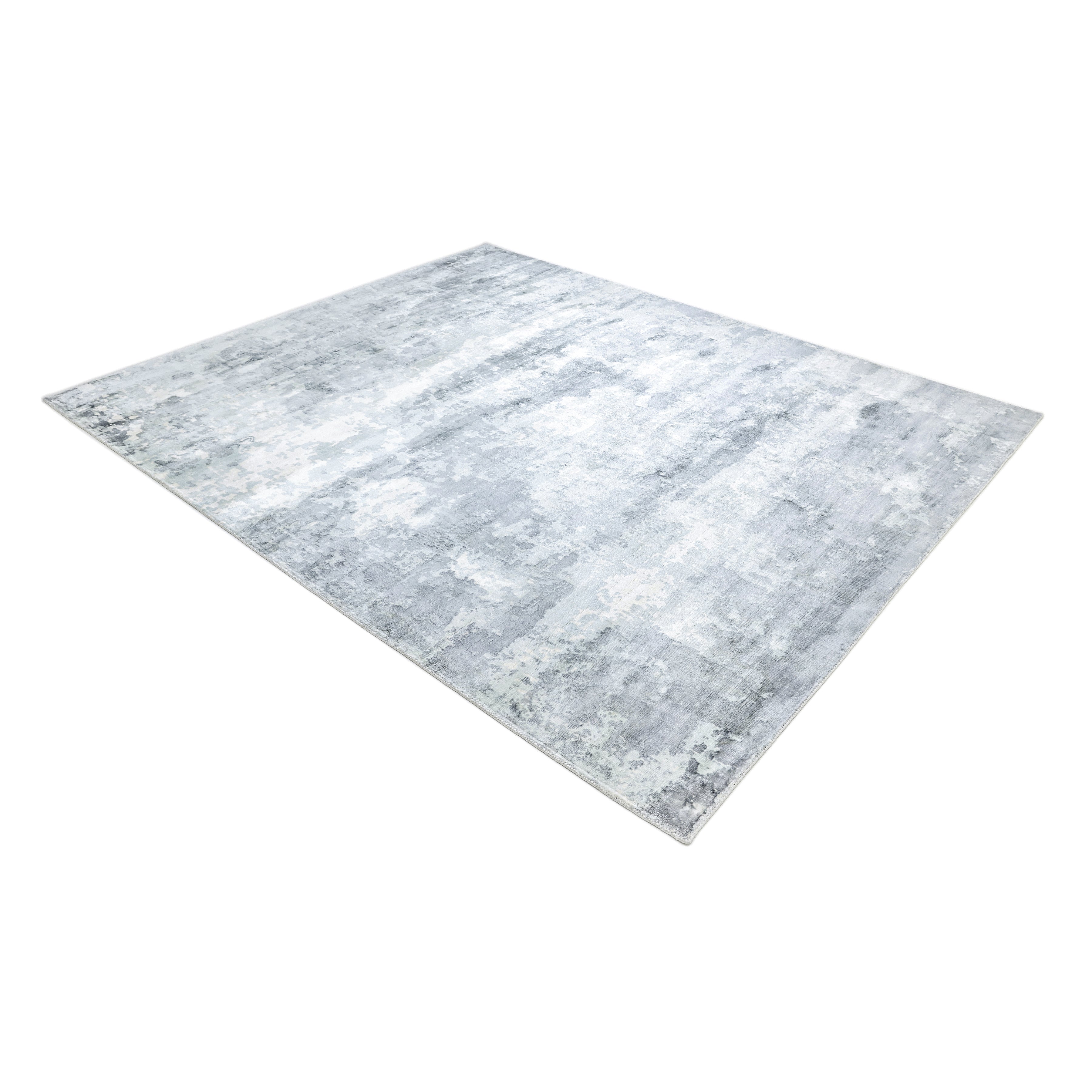 Elbrus Hand-Loomed Contemporary Abstract Ivory Area Rug