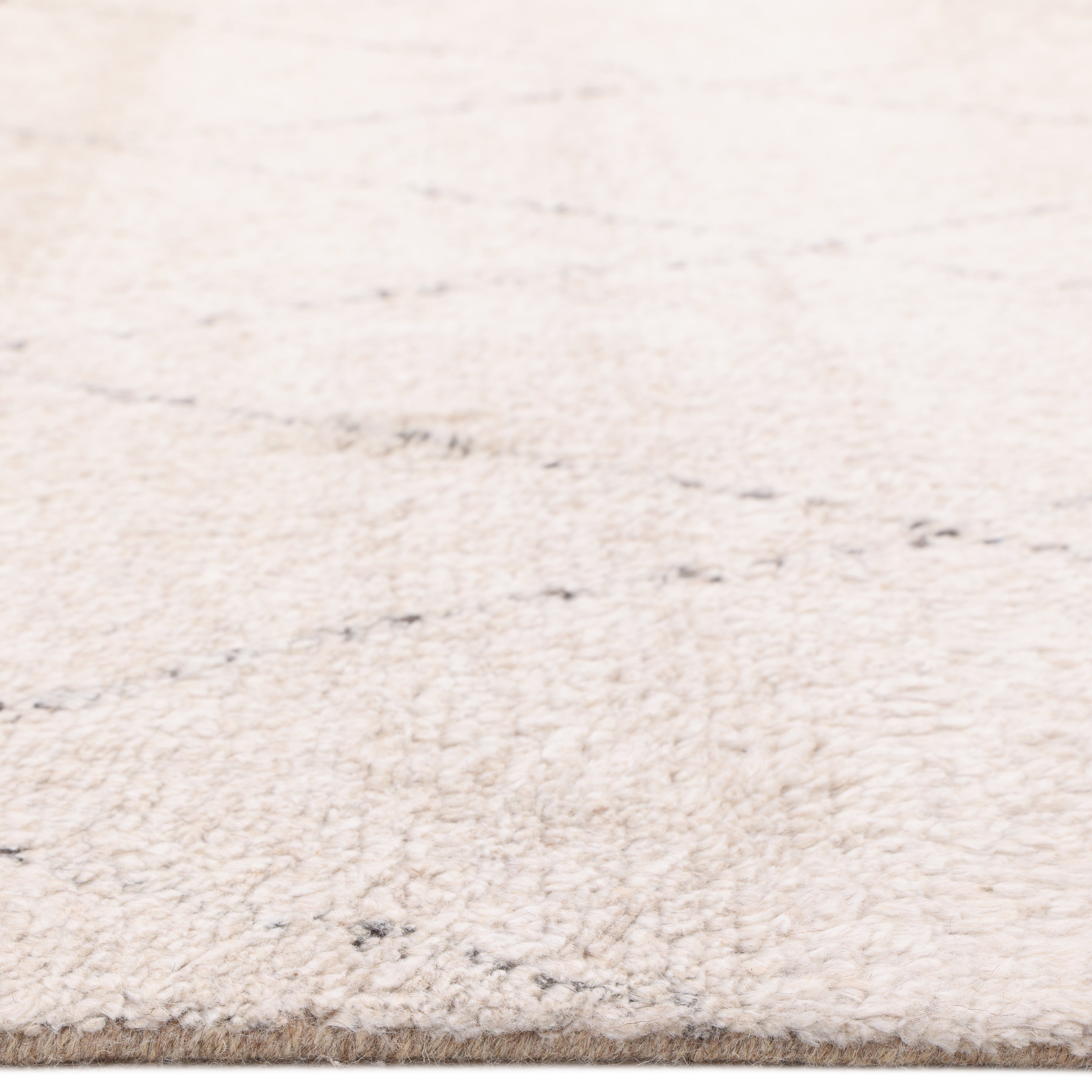 Shaggy Moroccan Hand Knotted Bohemian Moroccan Ivory Area Rug