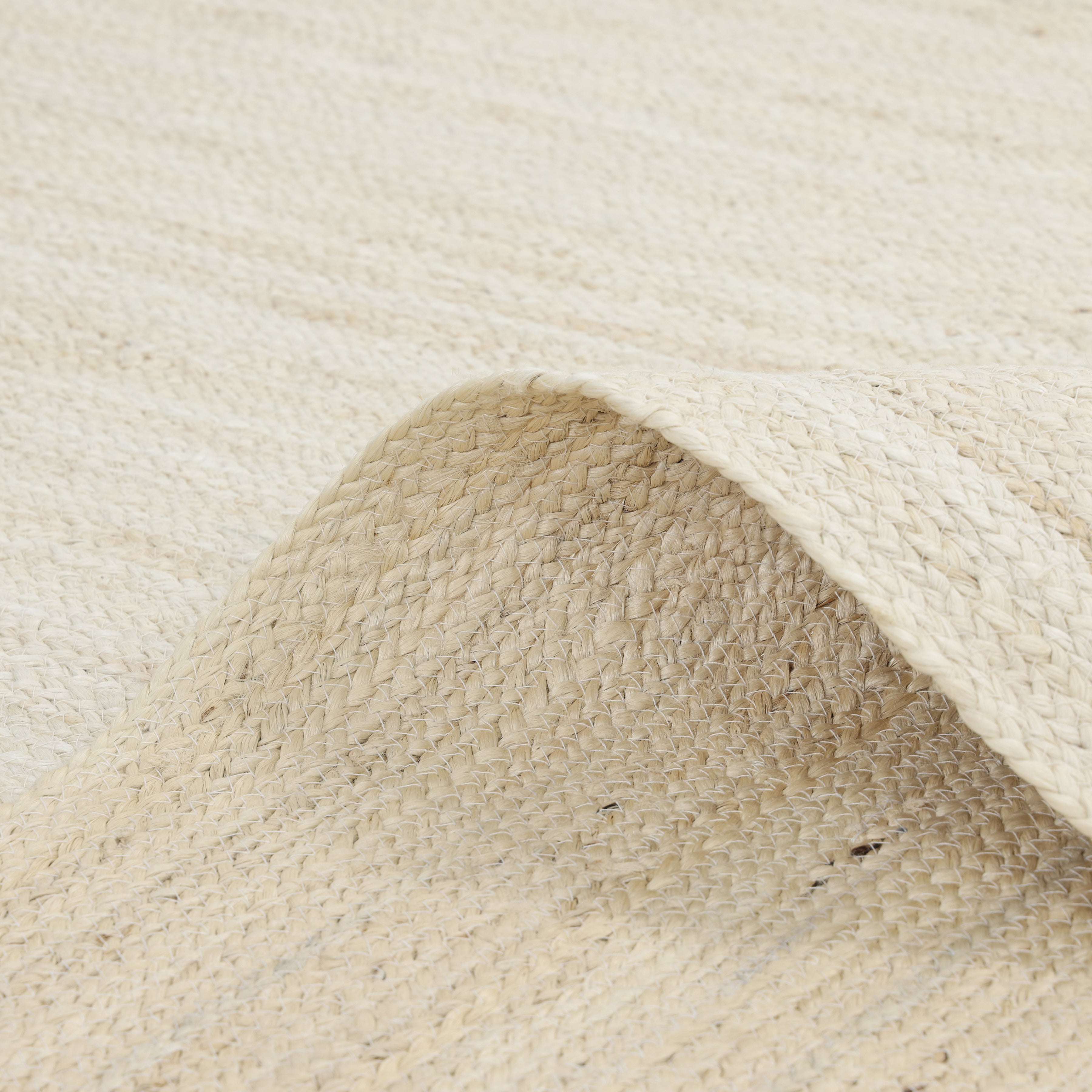 Avi Hand Woven Contemporary Solid Beige Area Rug