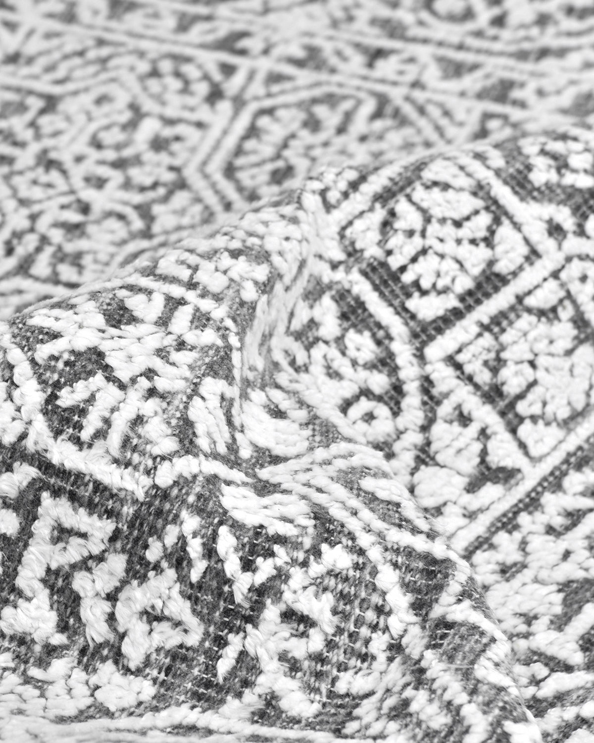 Charles Hand-Loomed Contemporary Floral Gray Area Rug