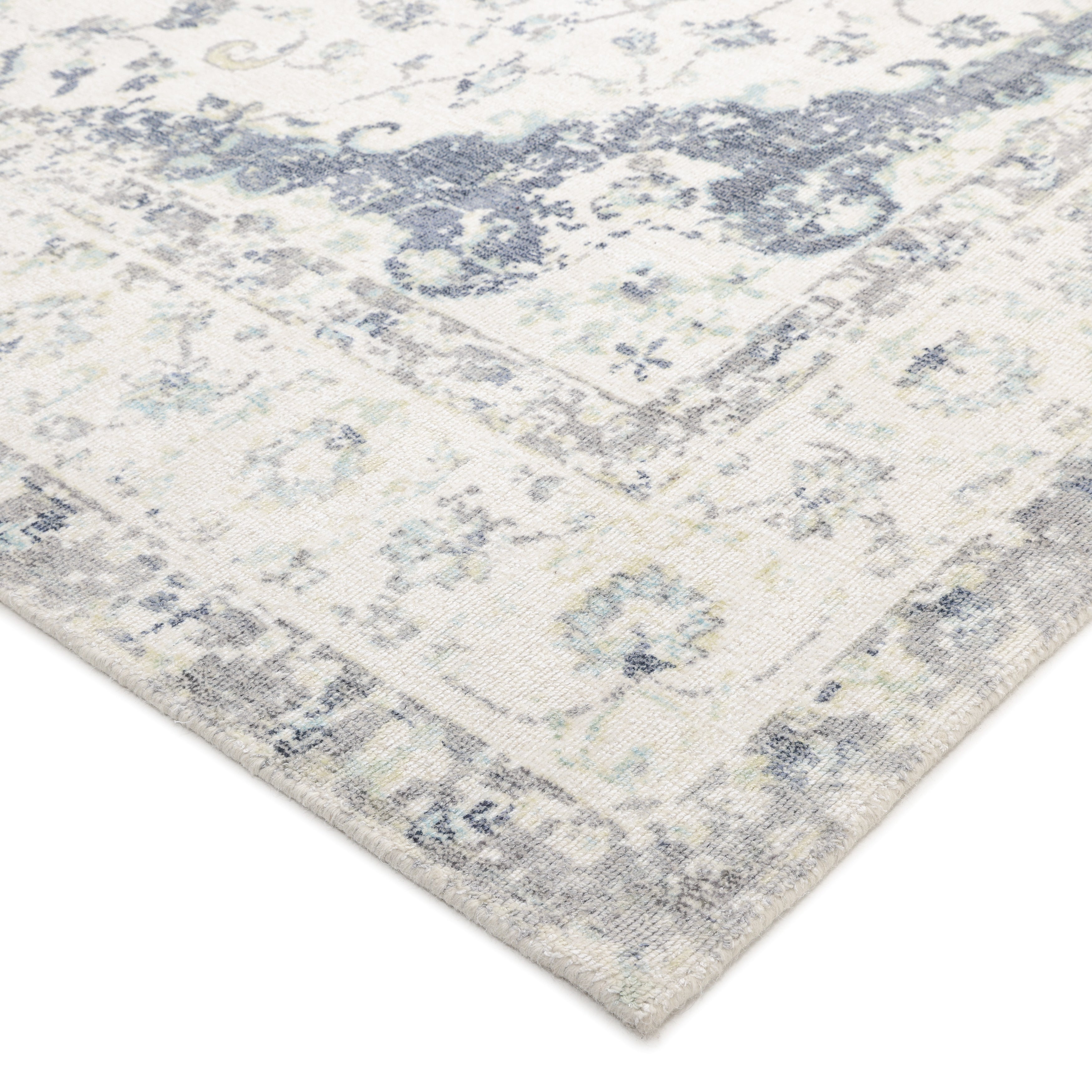 Leena Hand-Loomed Contemporary Floral Ivory Area Rug