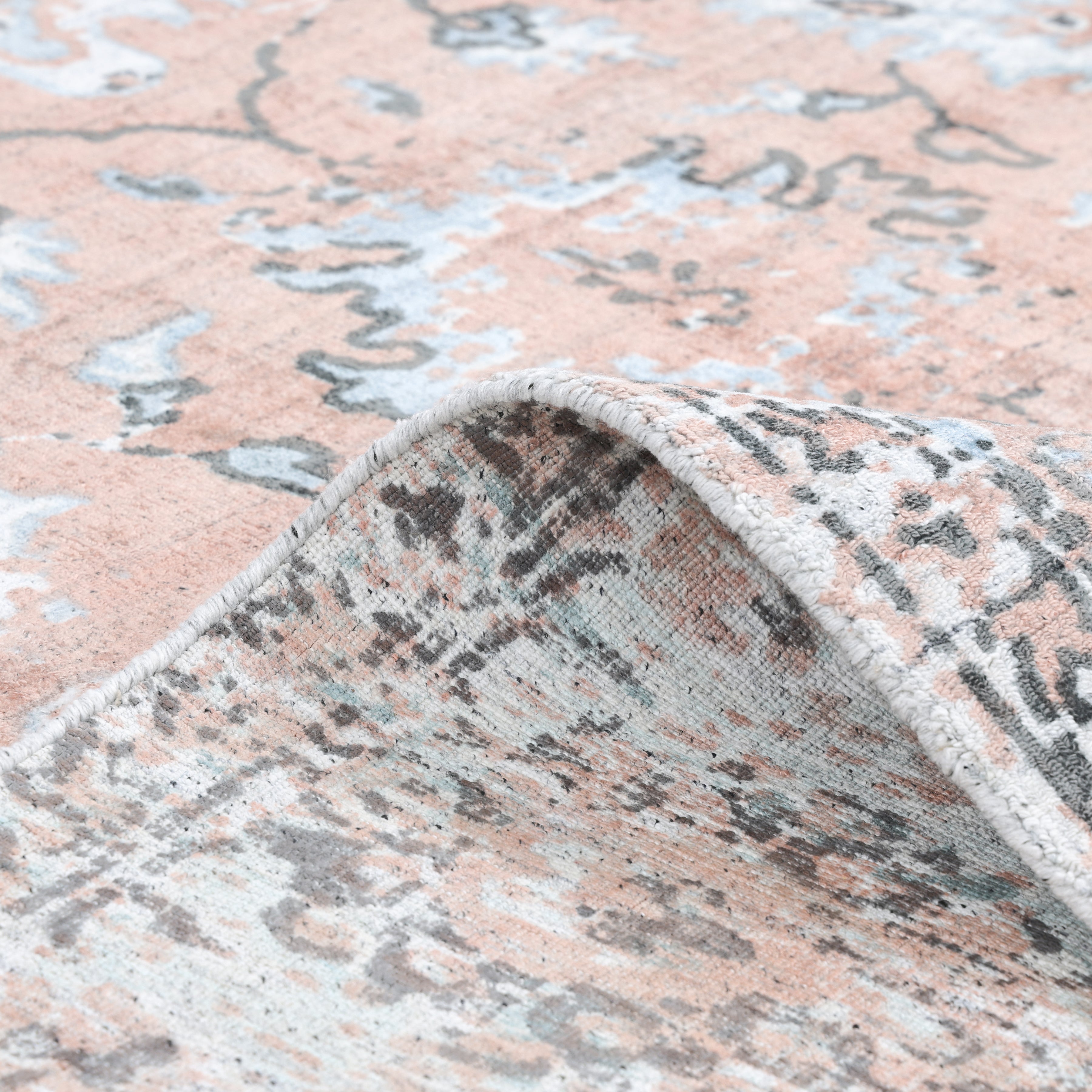 Ithica Hand-Loomed Contemporary Floral Red Area Rug