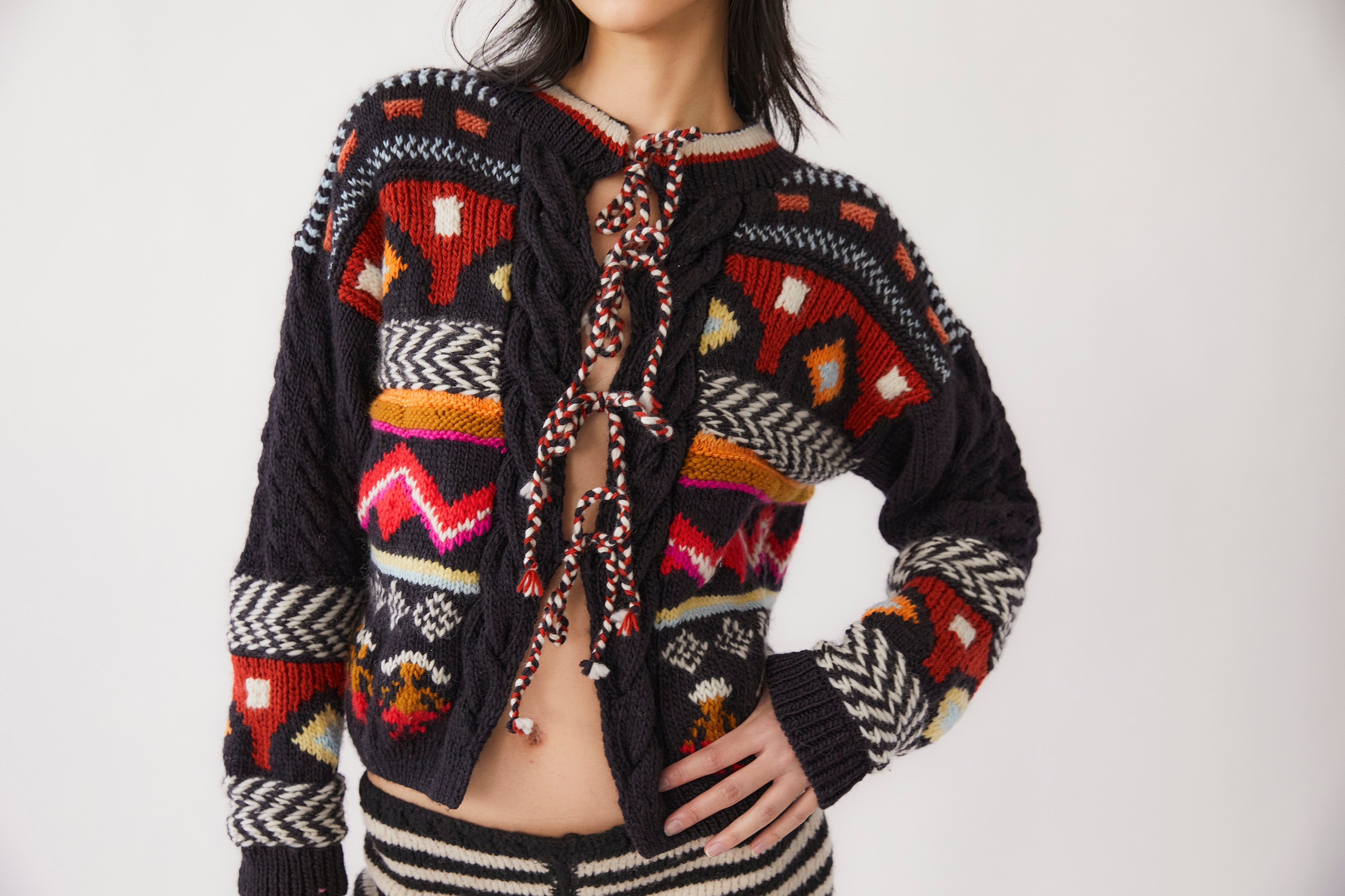 Narnia Knit Cardigan | Black