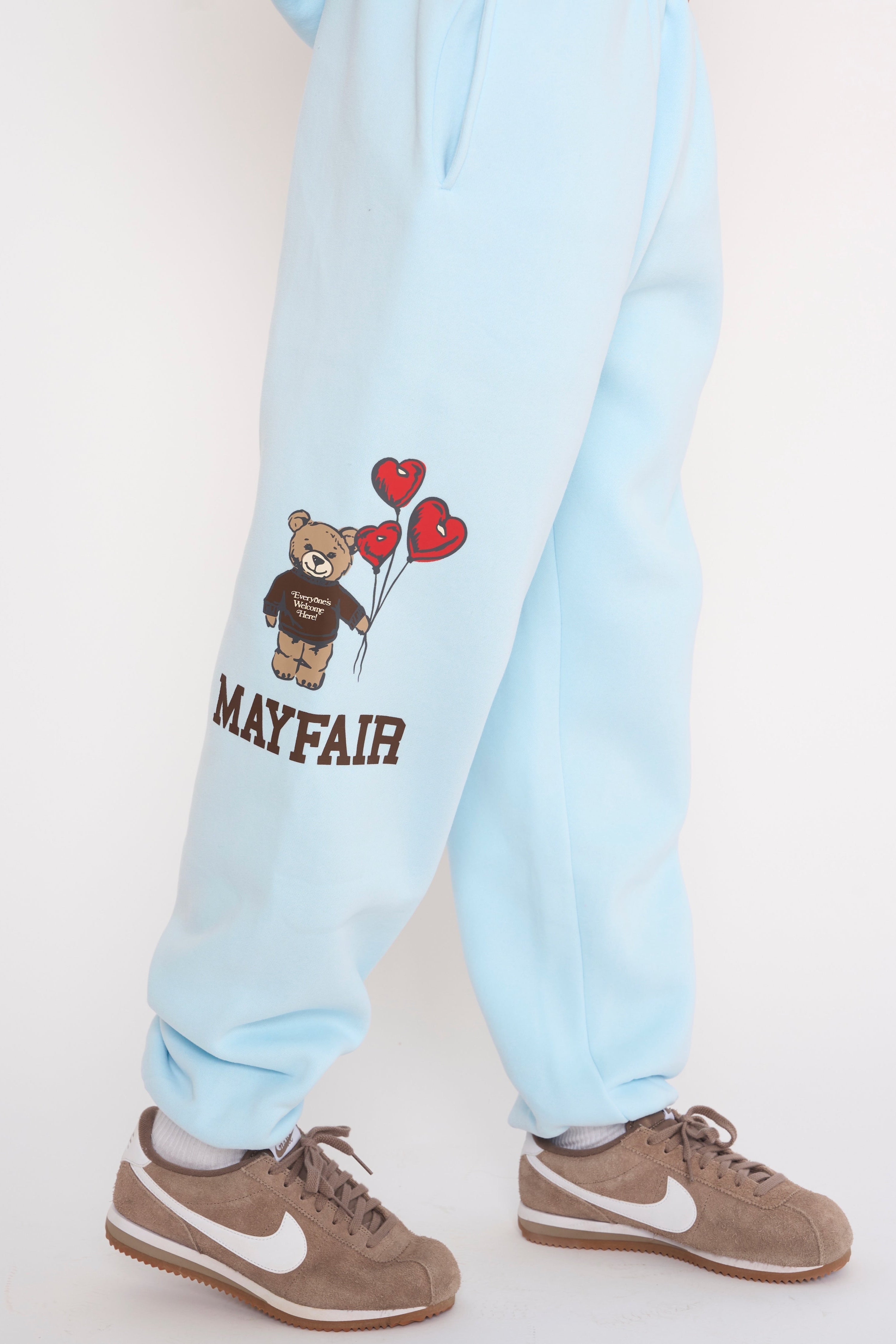 Everyone's Welcome Here Sky Blue Sweatpants