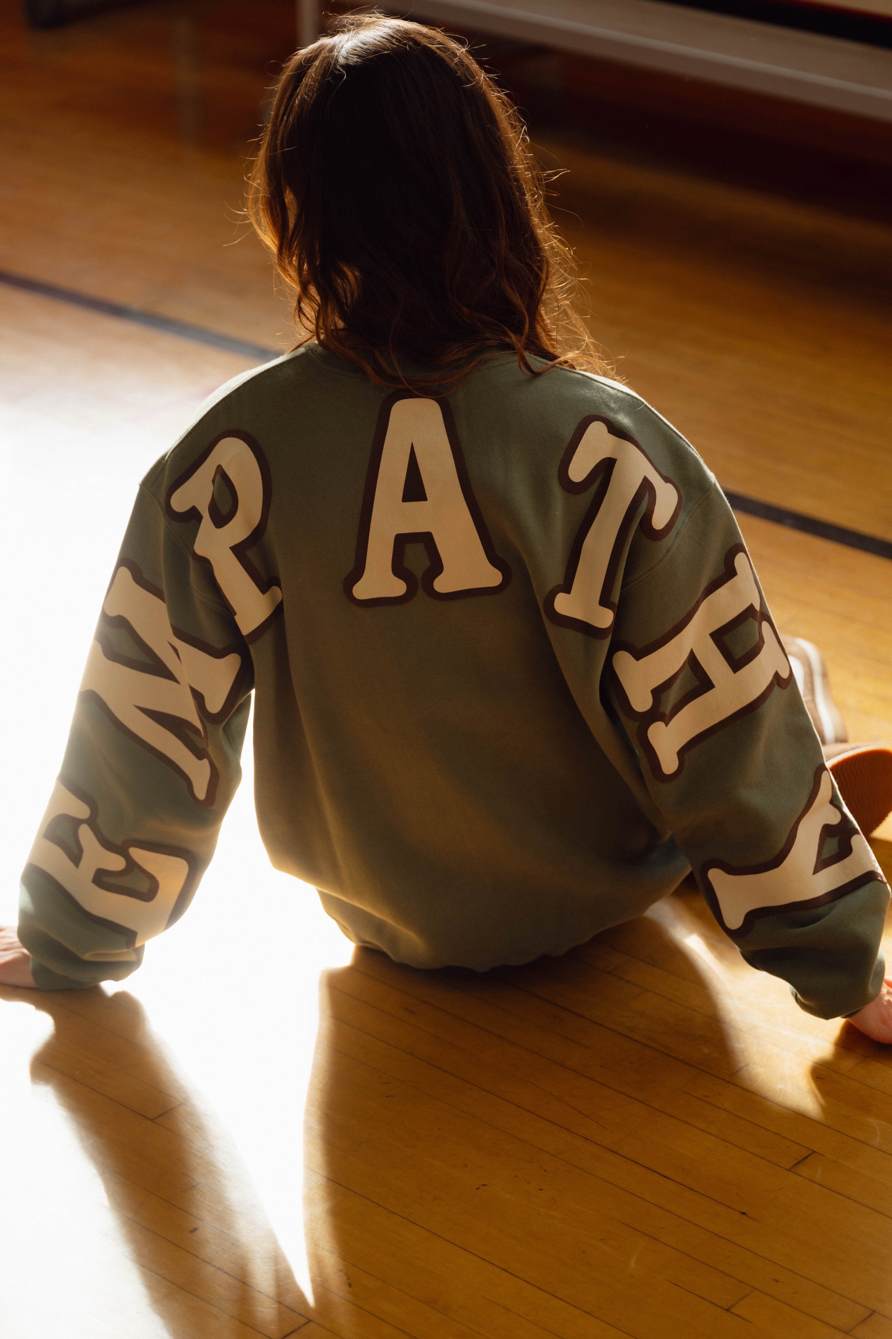 Empathy Always Olive Crewneck