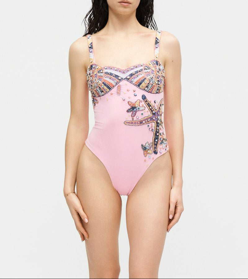Selene Sea Shell Swimsuit Multi Color Pink