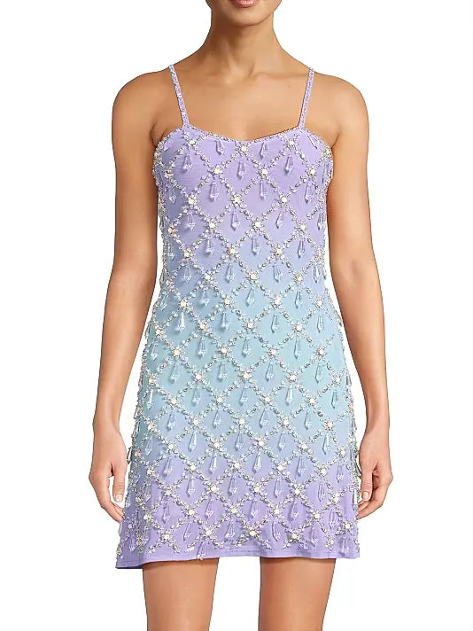 Arabella Mini Dress | Purple Ombre