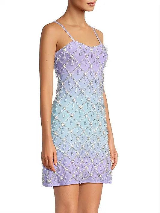 Arabella Mini Dress | Purple Ombre