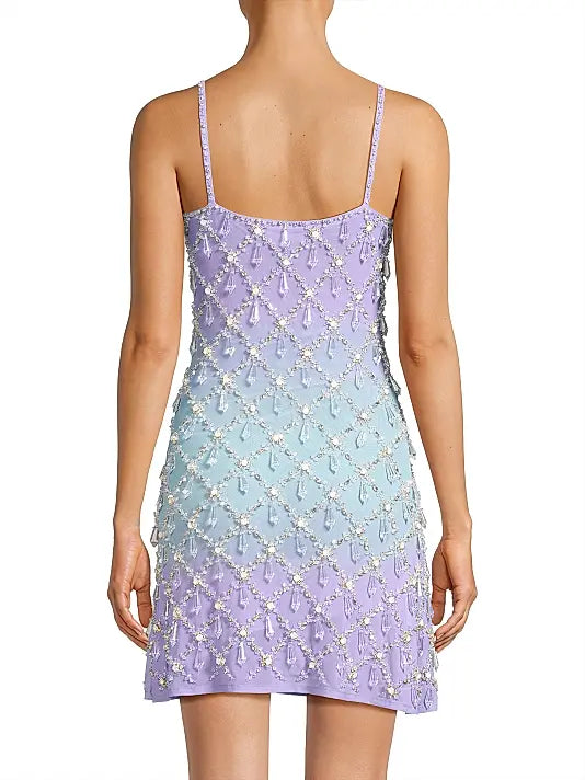 Arabella Mini Dress | Purple Ombre