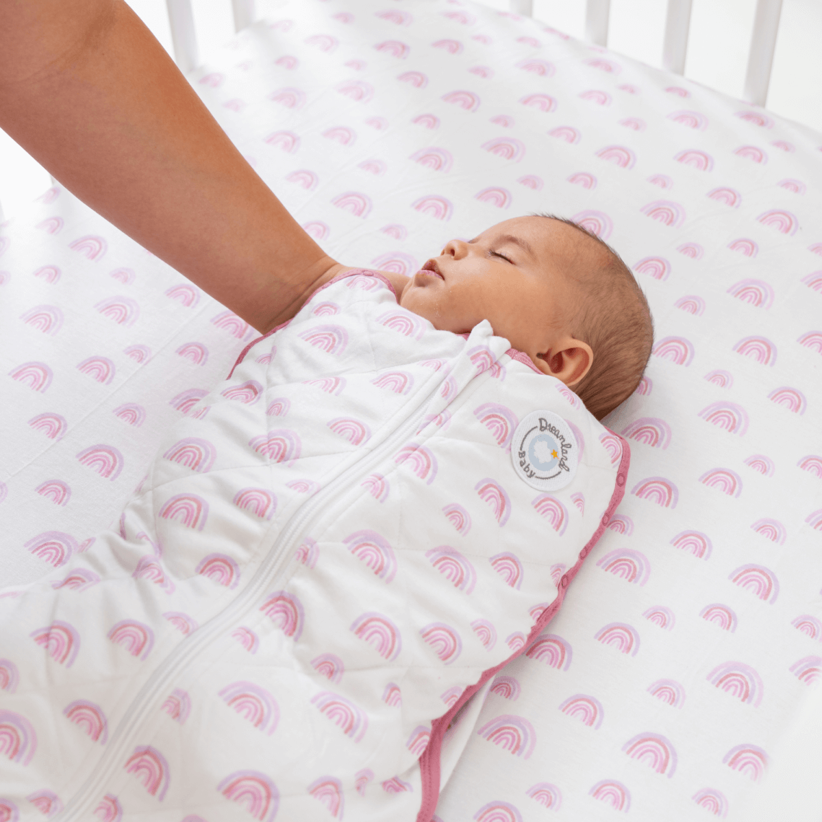 Dream Weighted Sleep Swaddle - Pink Rainbow