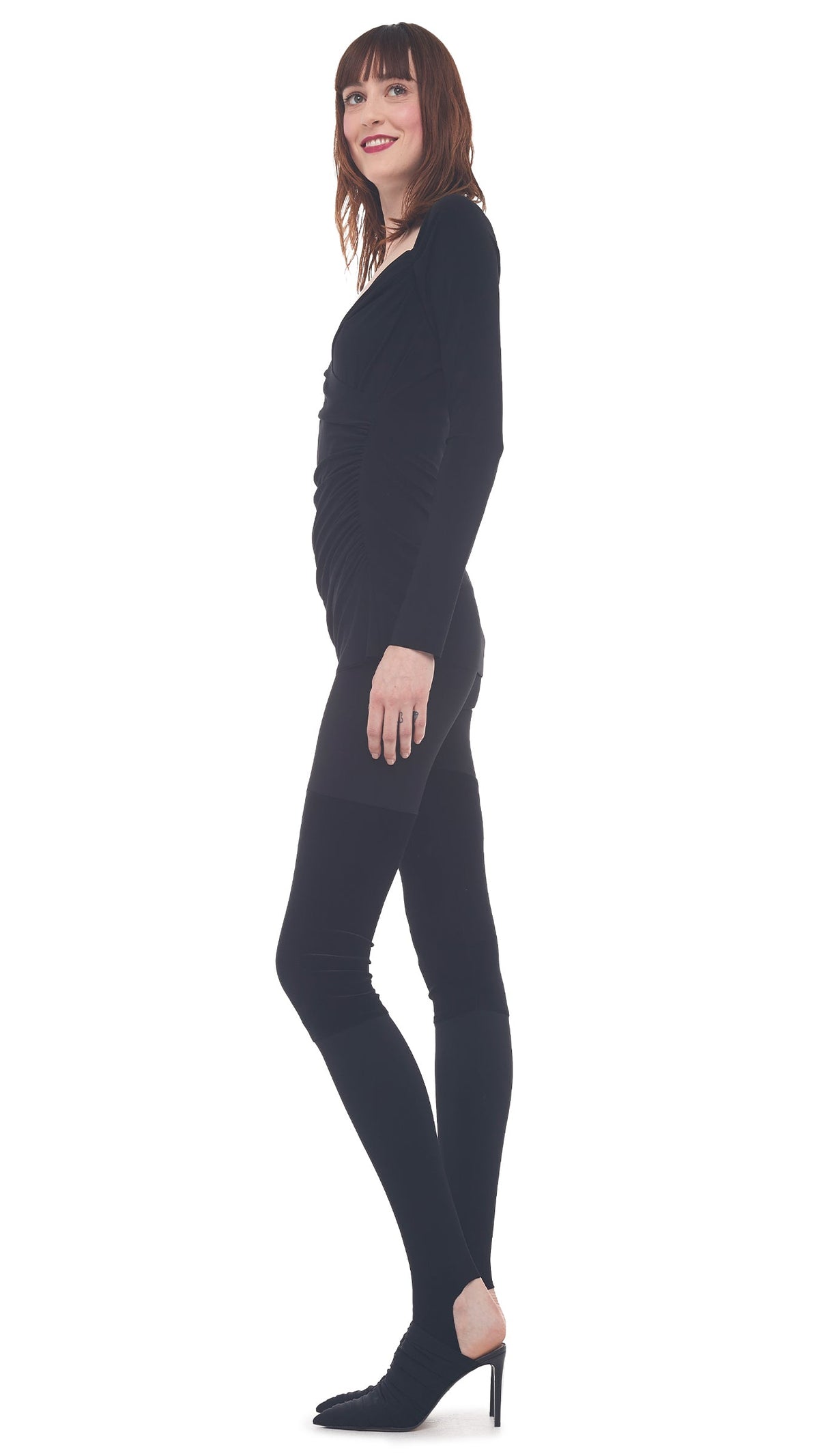 SWEETHEART SIDE DRAPE TOP