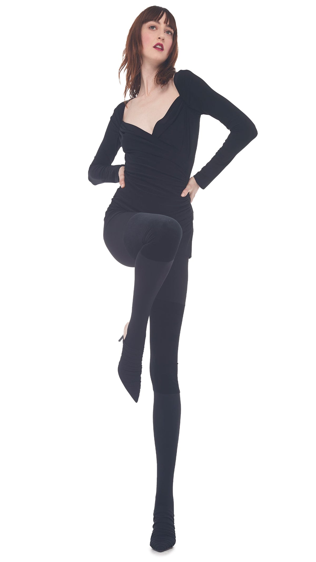 SWEETHEART SIDE DRAPE TOP