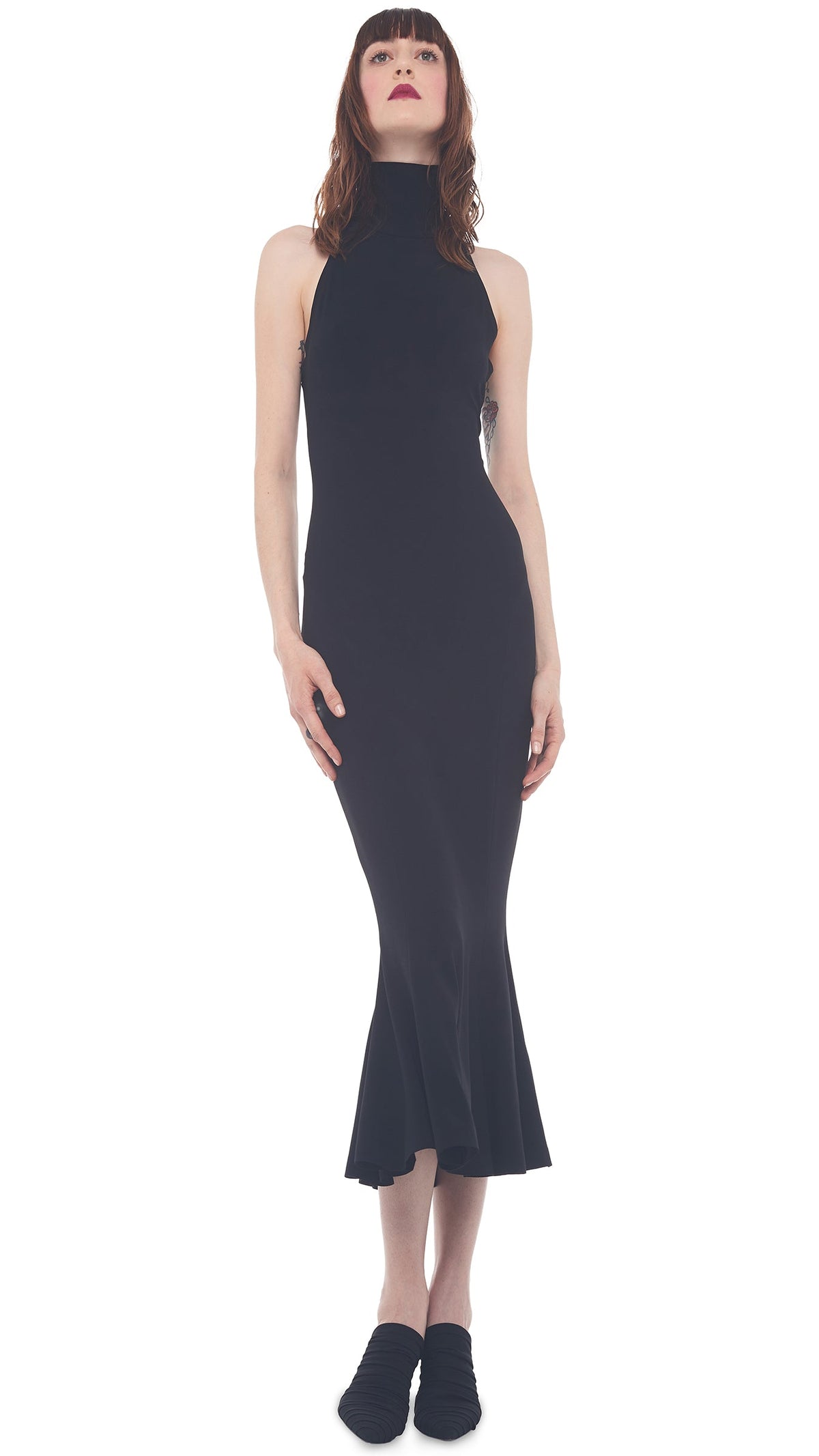 HALTER FISHTAIL DRESS