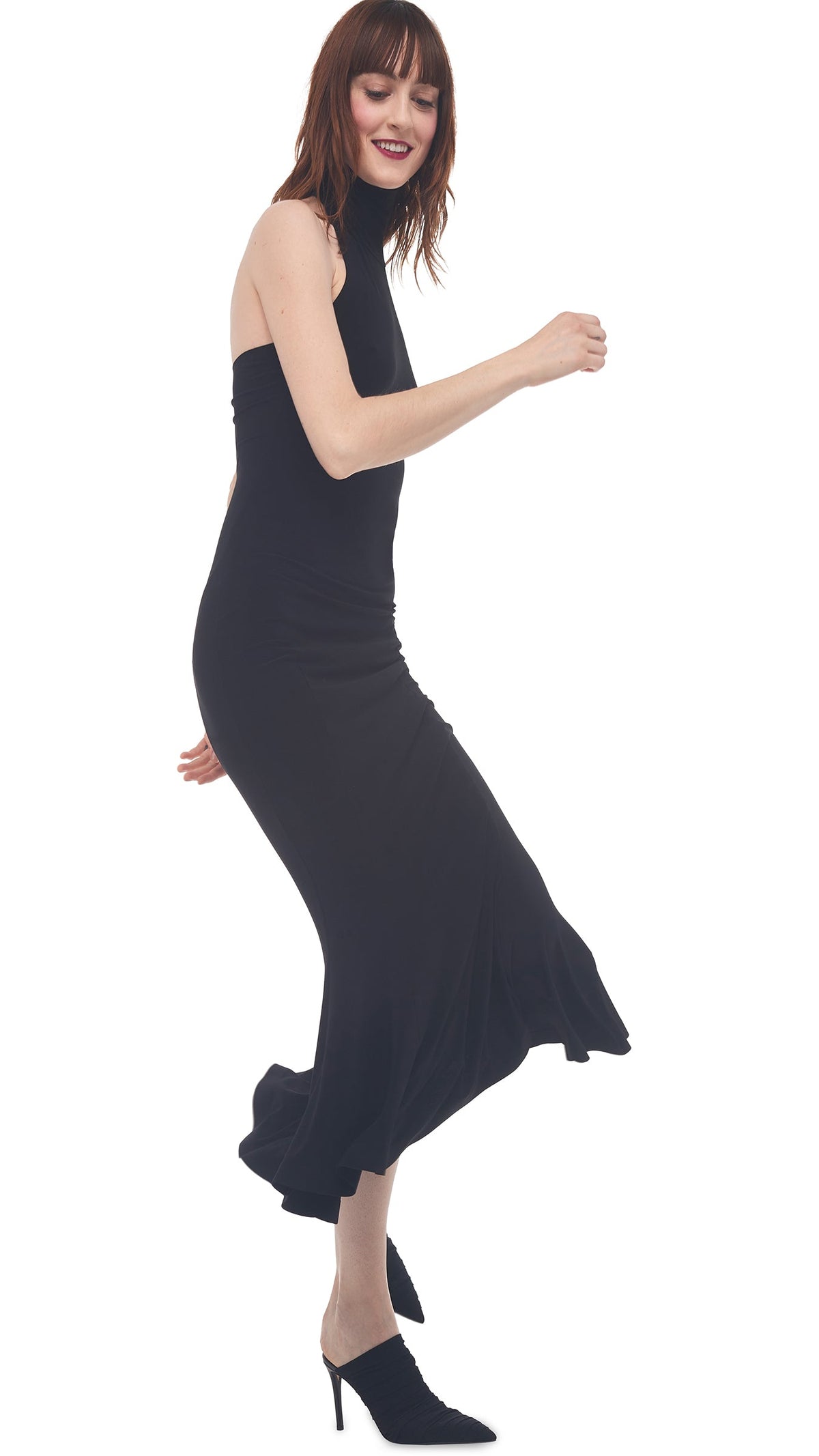 HALTER FISHTAIL DRESS
