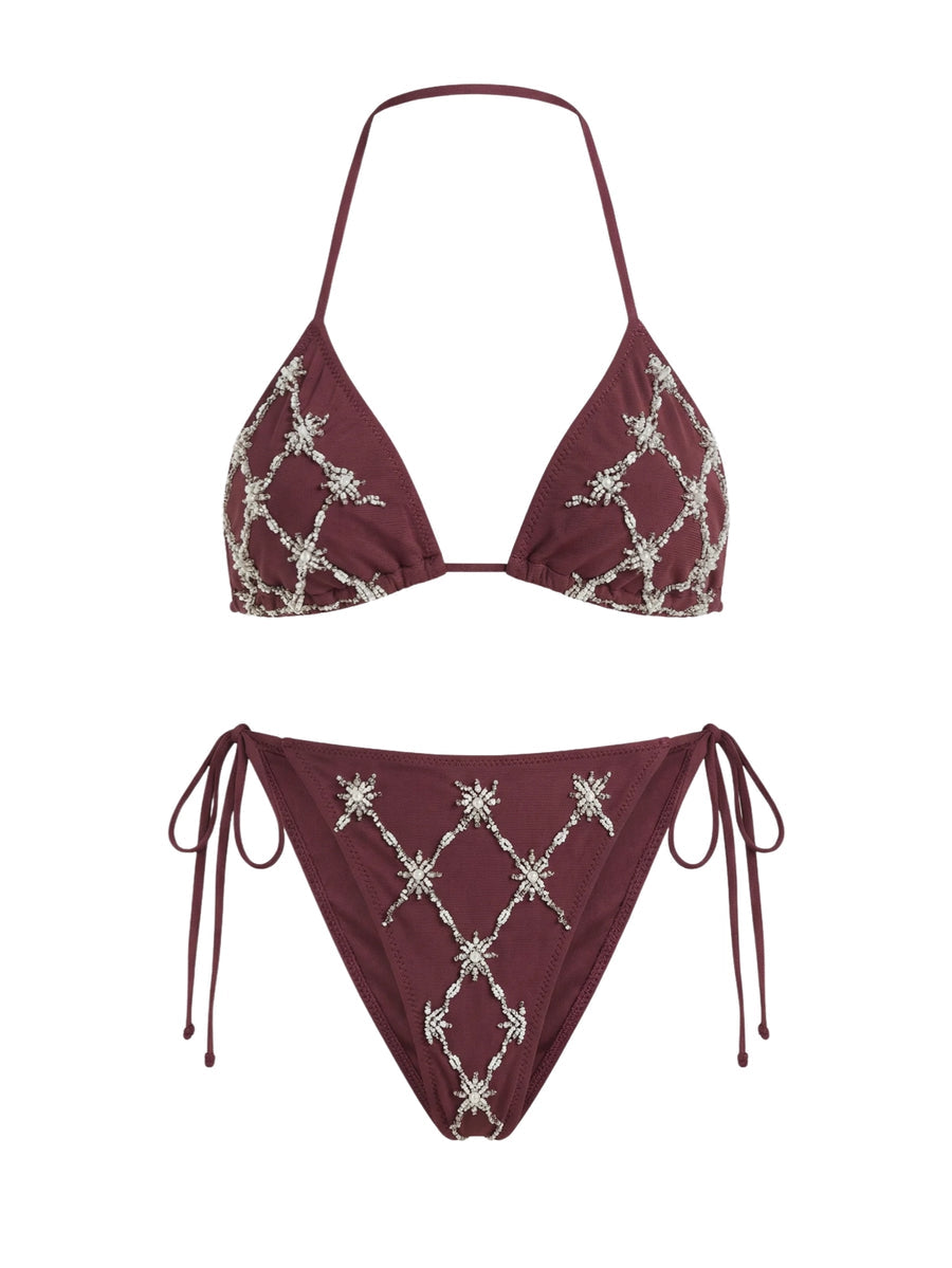 Violet/Orion Bikini Set | Burgundy