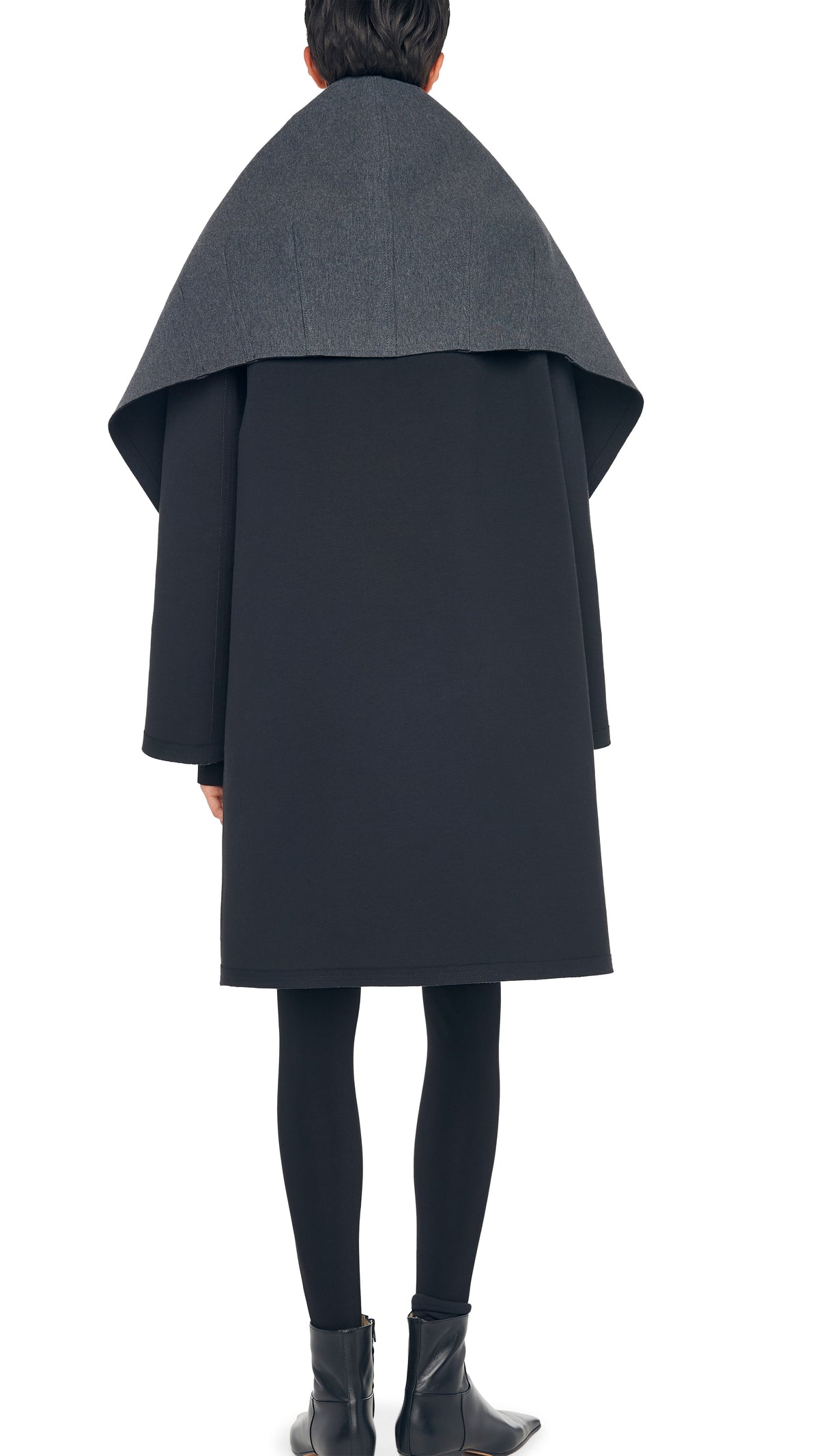 SHAWL COLLAR COAT REVERSIBLE