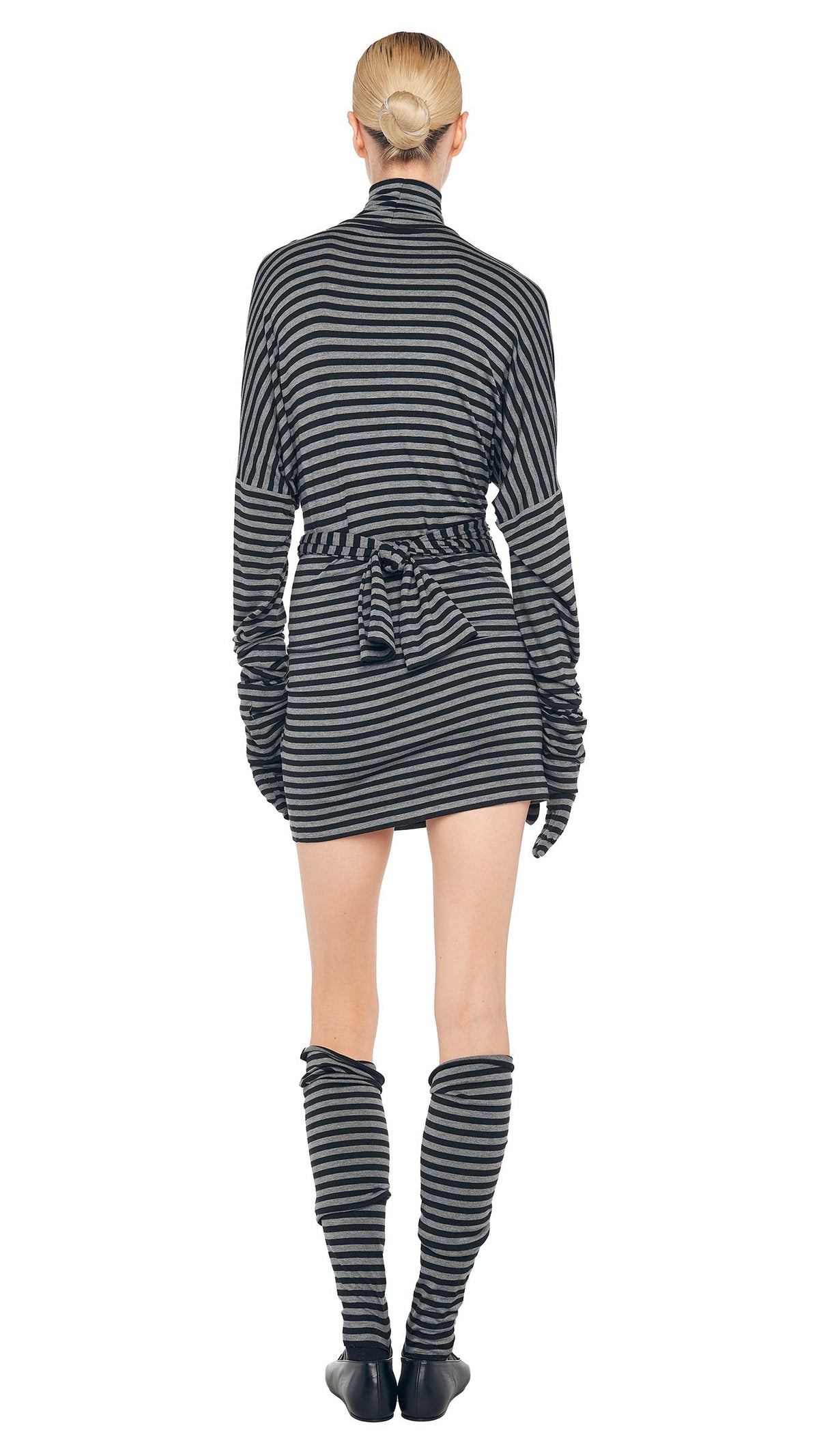 FOUR SLEEVE ALL IN ONE TURTLENECK MINI DRESS