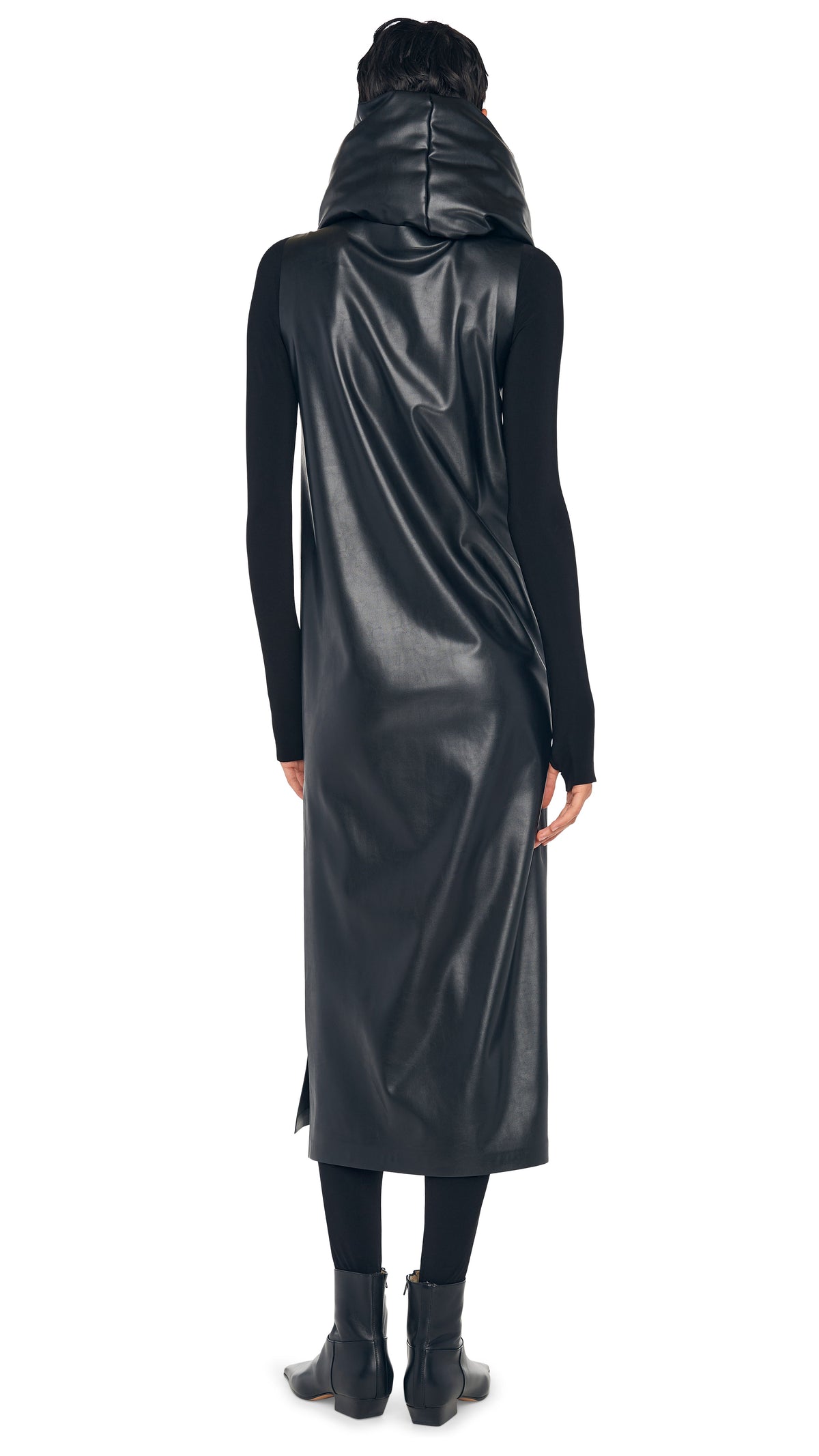 SLEEVELESS TAILORED SIDE SLIT DRESS