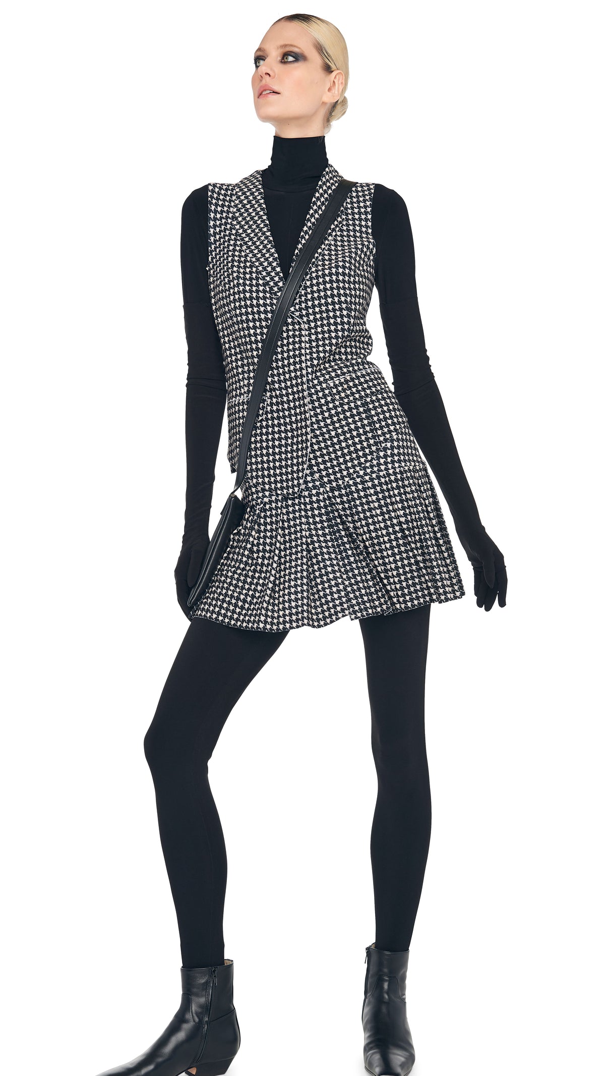 PLEATED MINI SKIRT