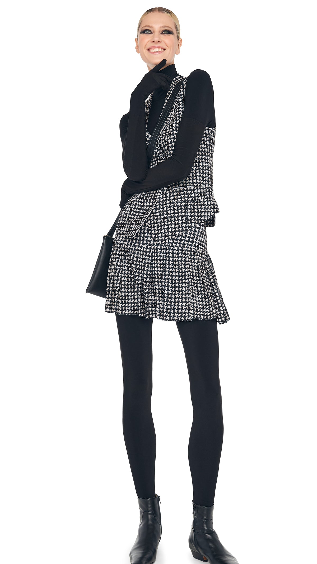 PLEATED MINI SKIRT