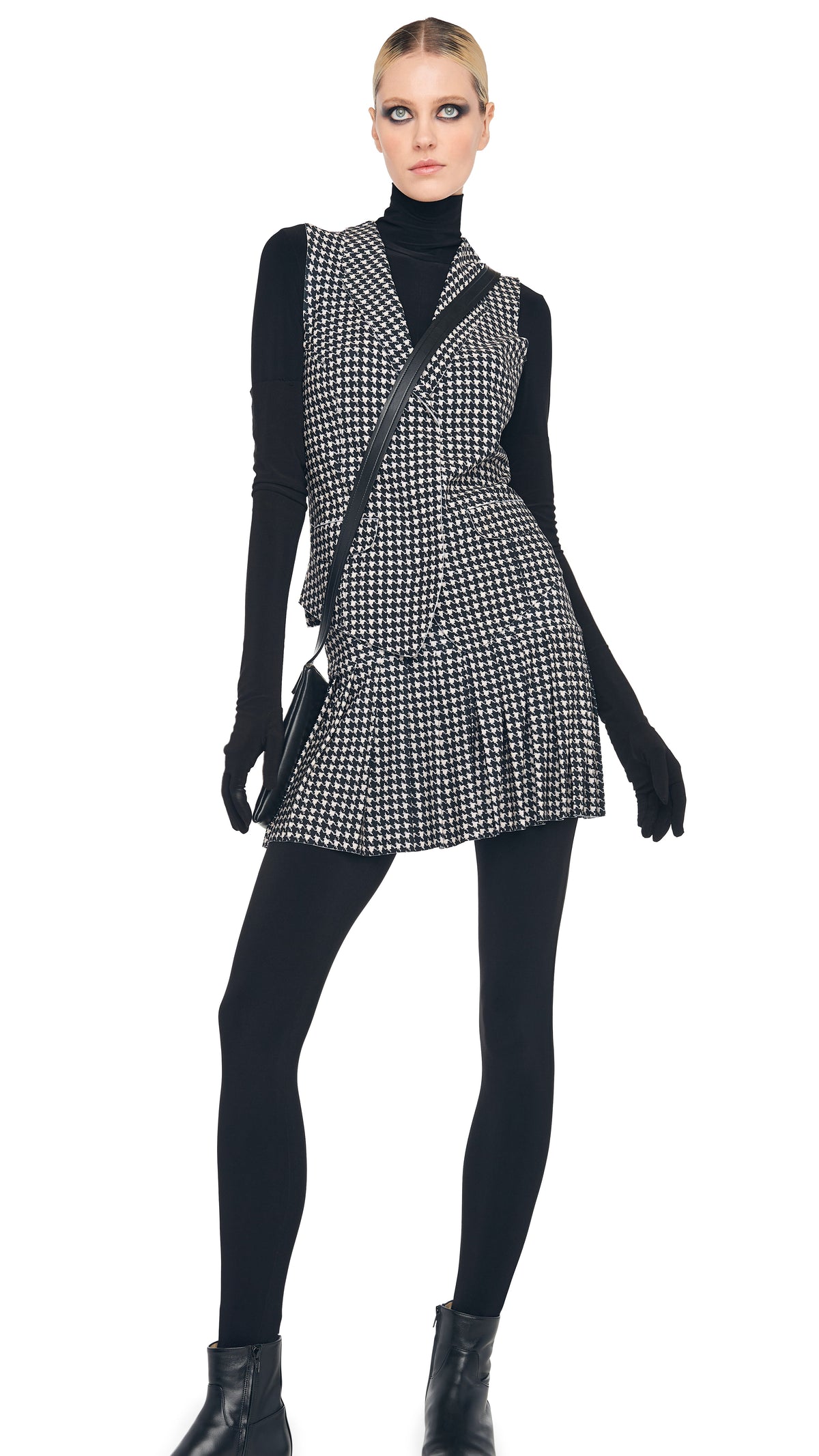 PLEATED MINI SKIRT
