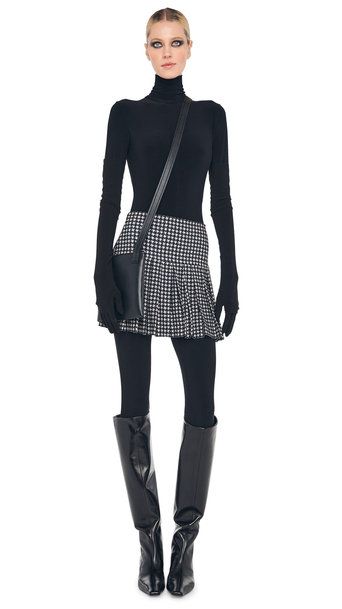 PLEATED MINI SKIRT