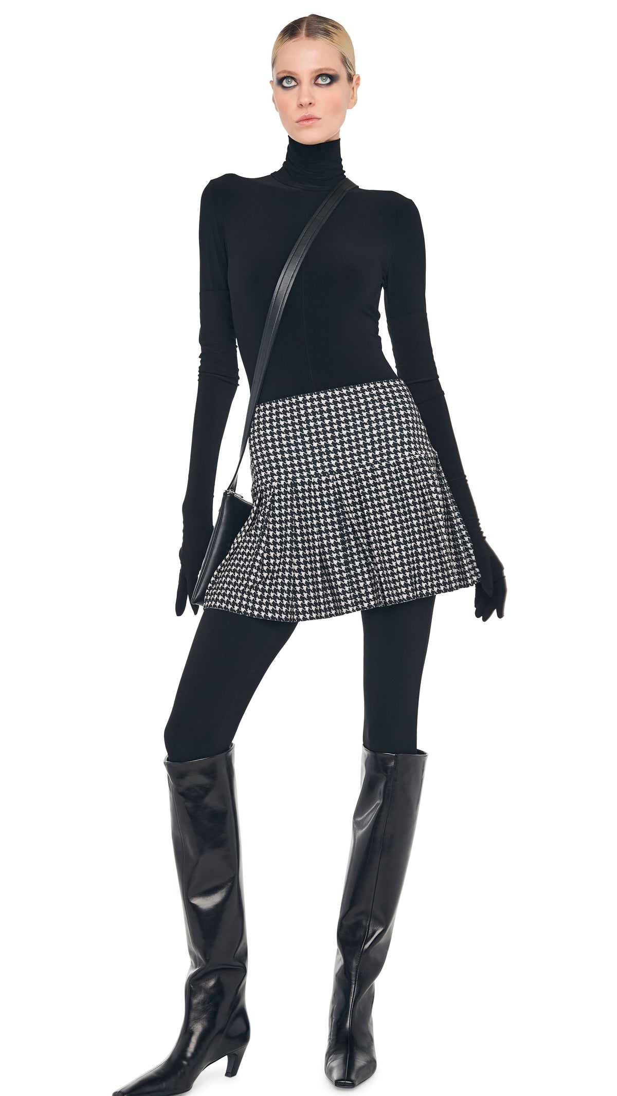 PLEATED MINI SKIRT