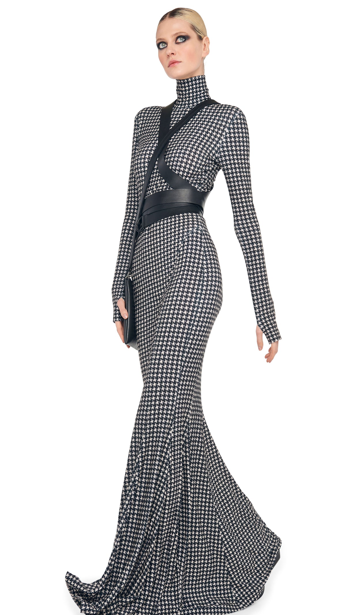 LONG SLEEVE TURTLE FISHTAIL GOWN