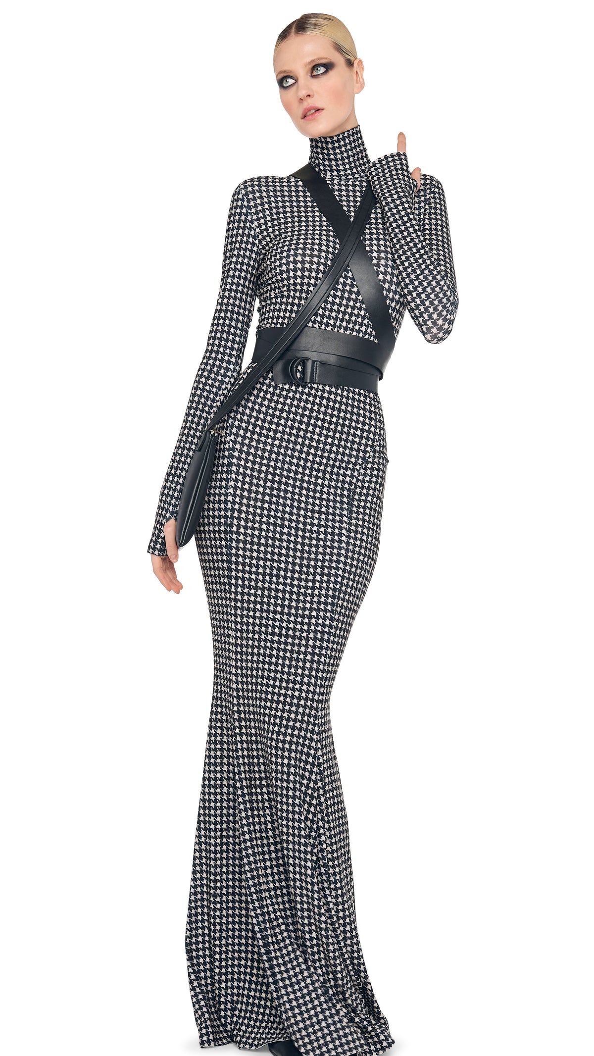 LONG SLEEVE TURTLE FISHTAIL GOWN