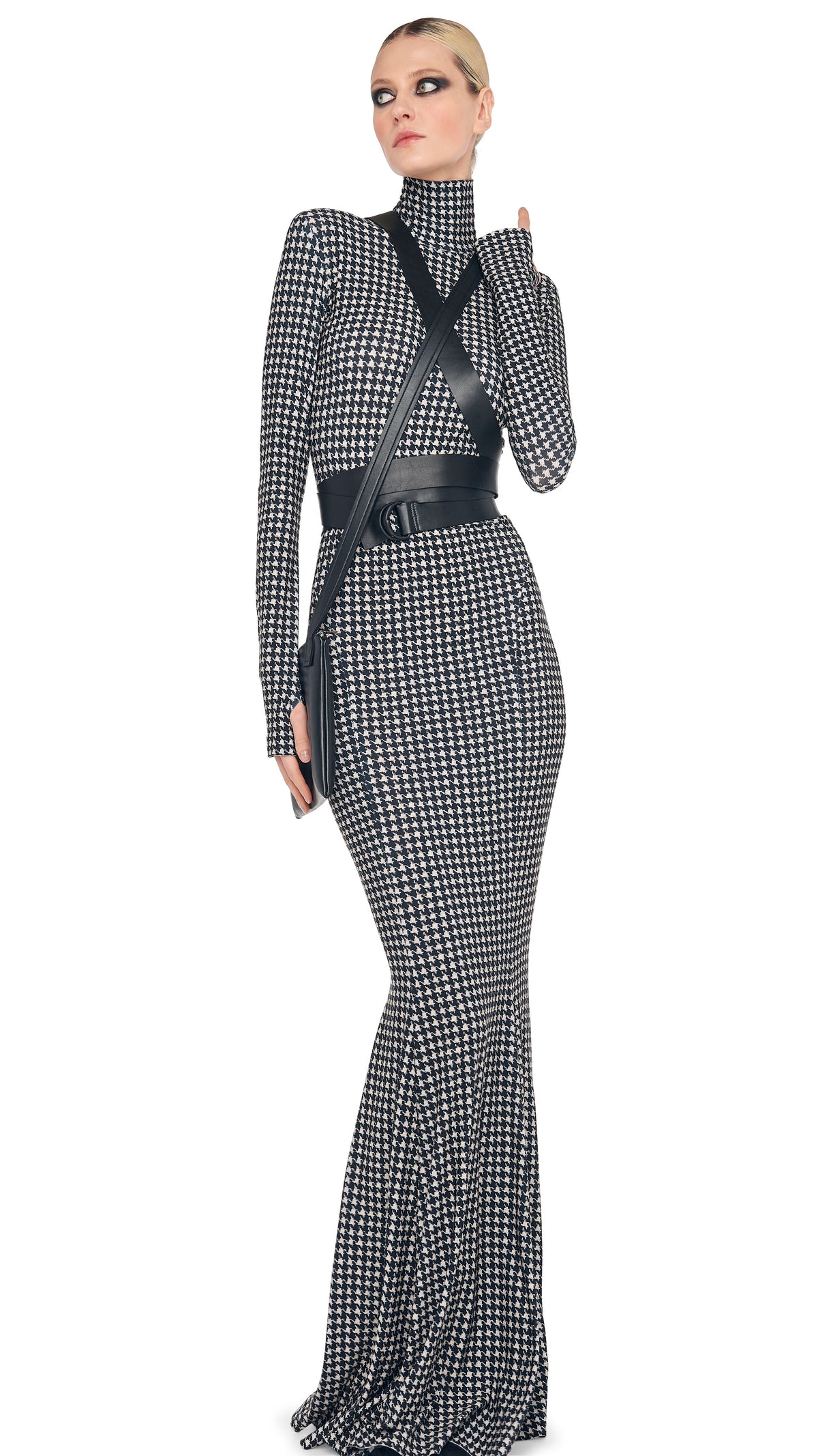 LONG SLEEVE TURTLE FISHTAIL GOWN