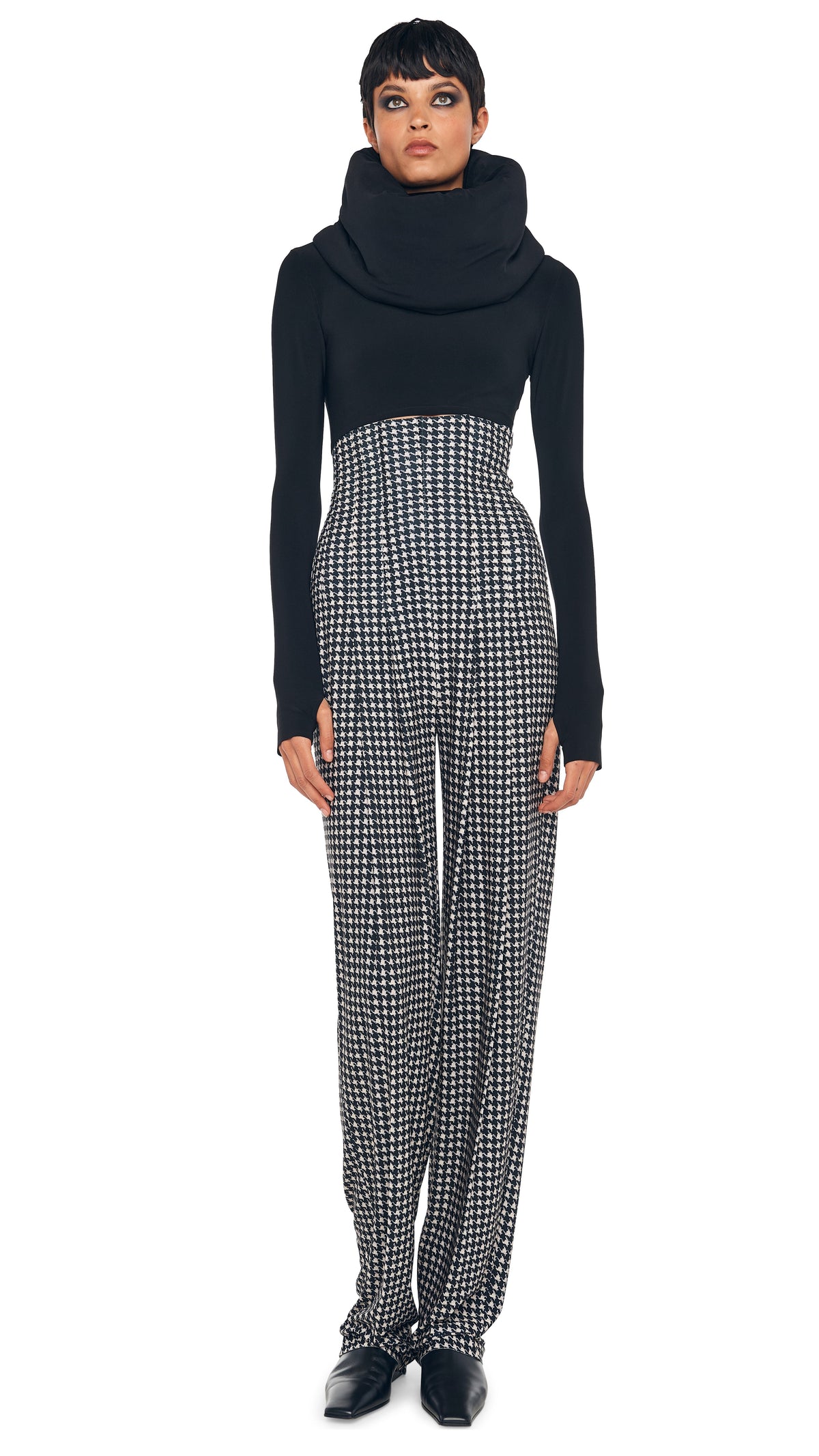HIGH WAIST TAILORED PLEAT PANT