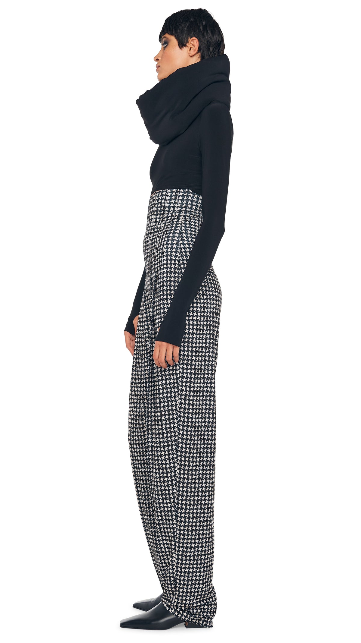 HIGH WAIST TAILORED PLEAT PANT