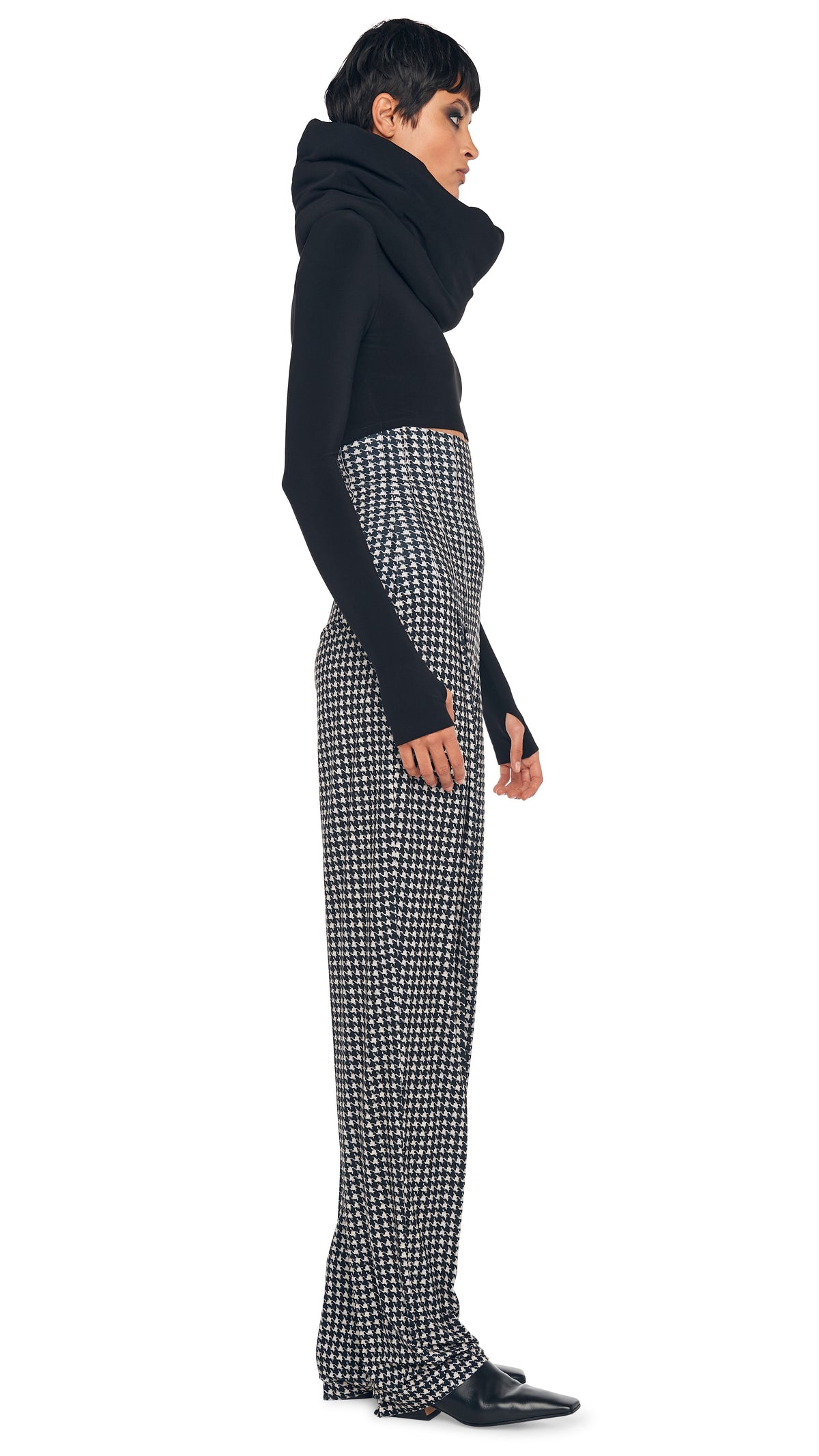 HIGH WAIST TAILORED PLEAT PANT