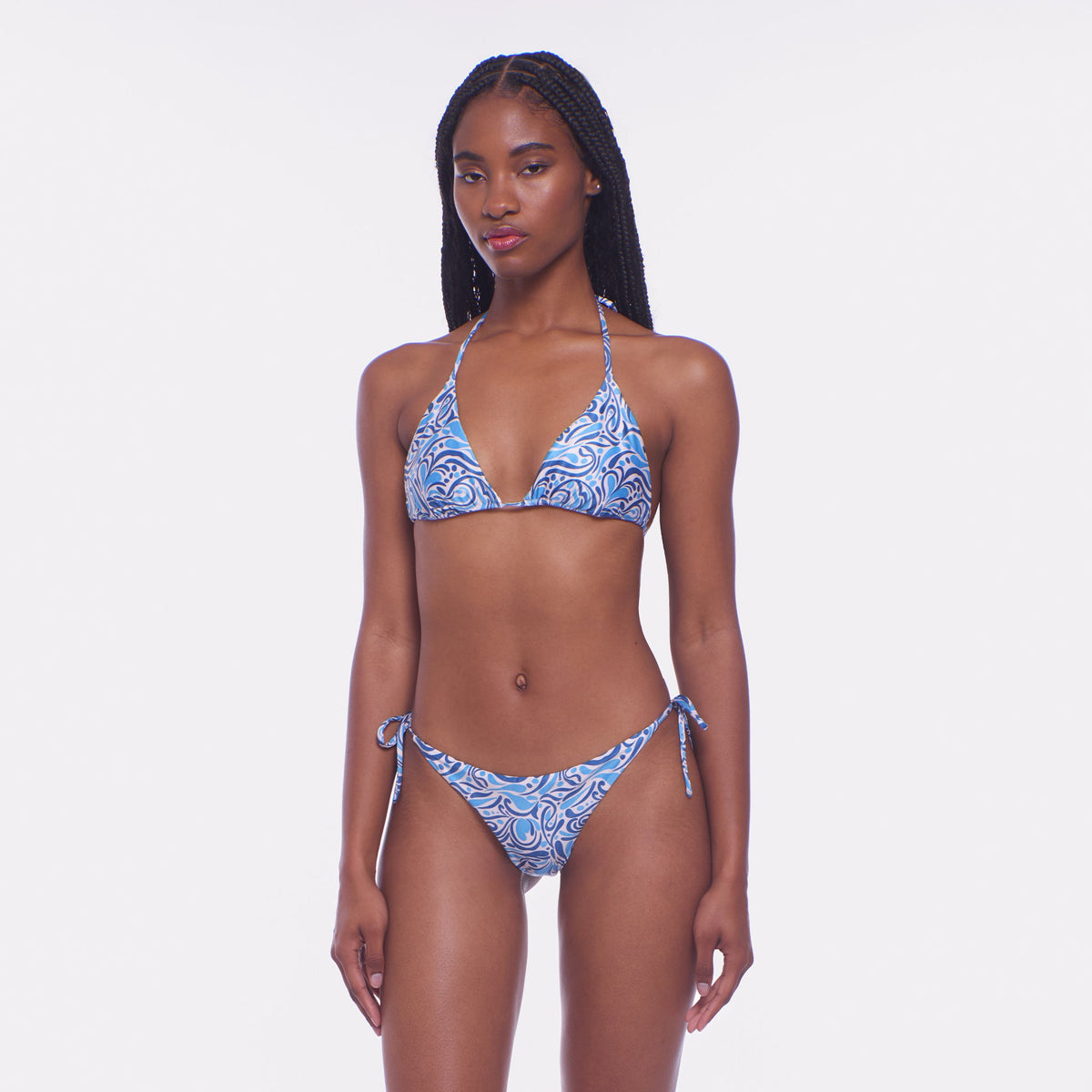 Fifi Printed Bikini Top