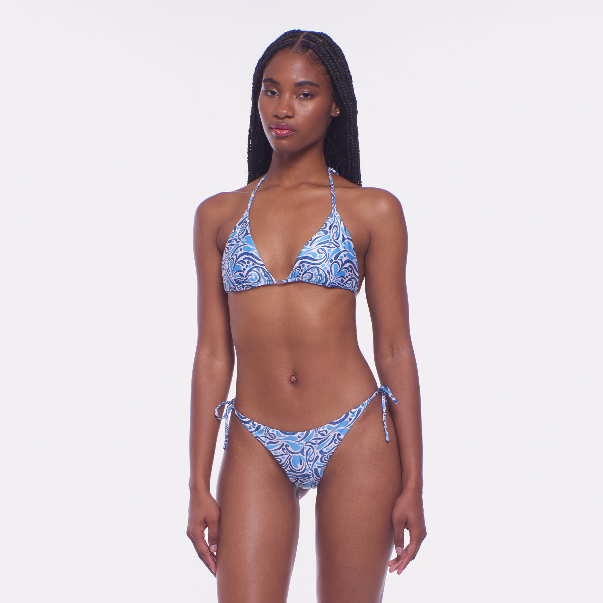 Fifi Printed Bikini Top