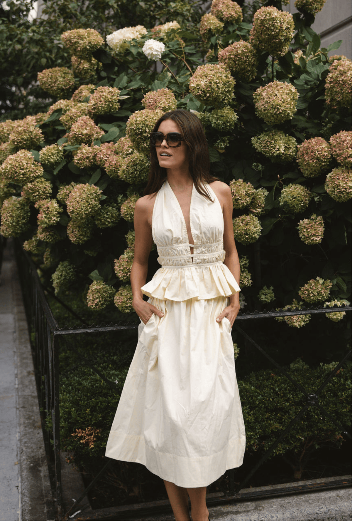The Violet Top in Butter Yellow