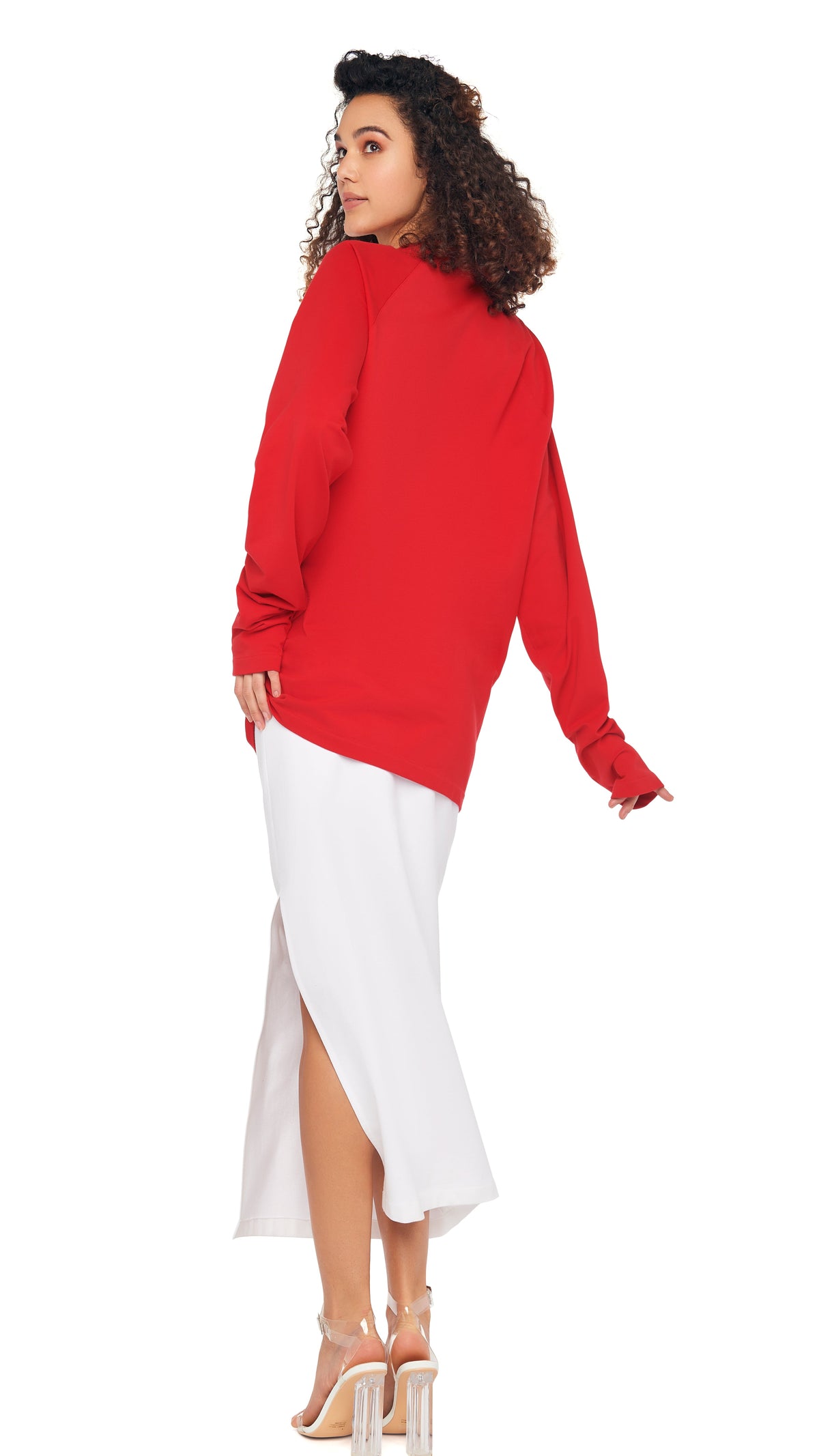 OVERSIZED RAGLAN SLEEVE MINI DRESS