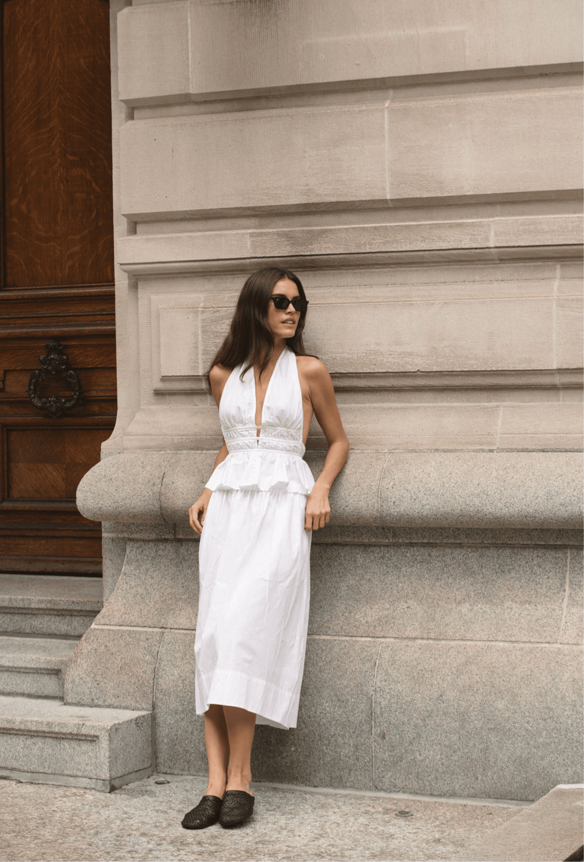 The Violet Top in White
