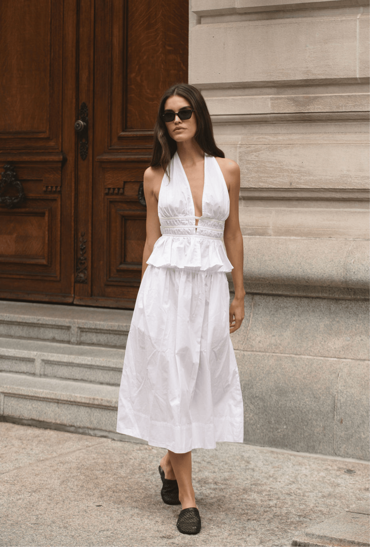 The Violet Top in White