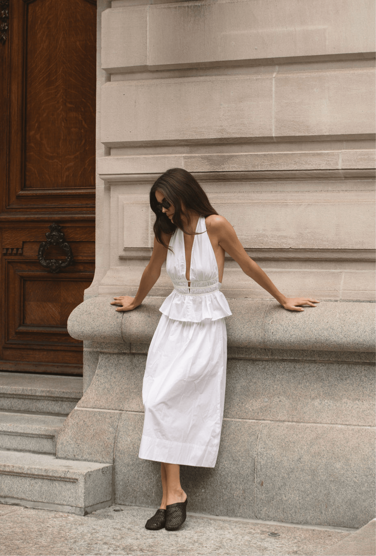 The Violet Top in White