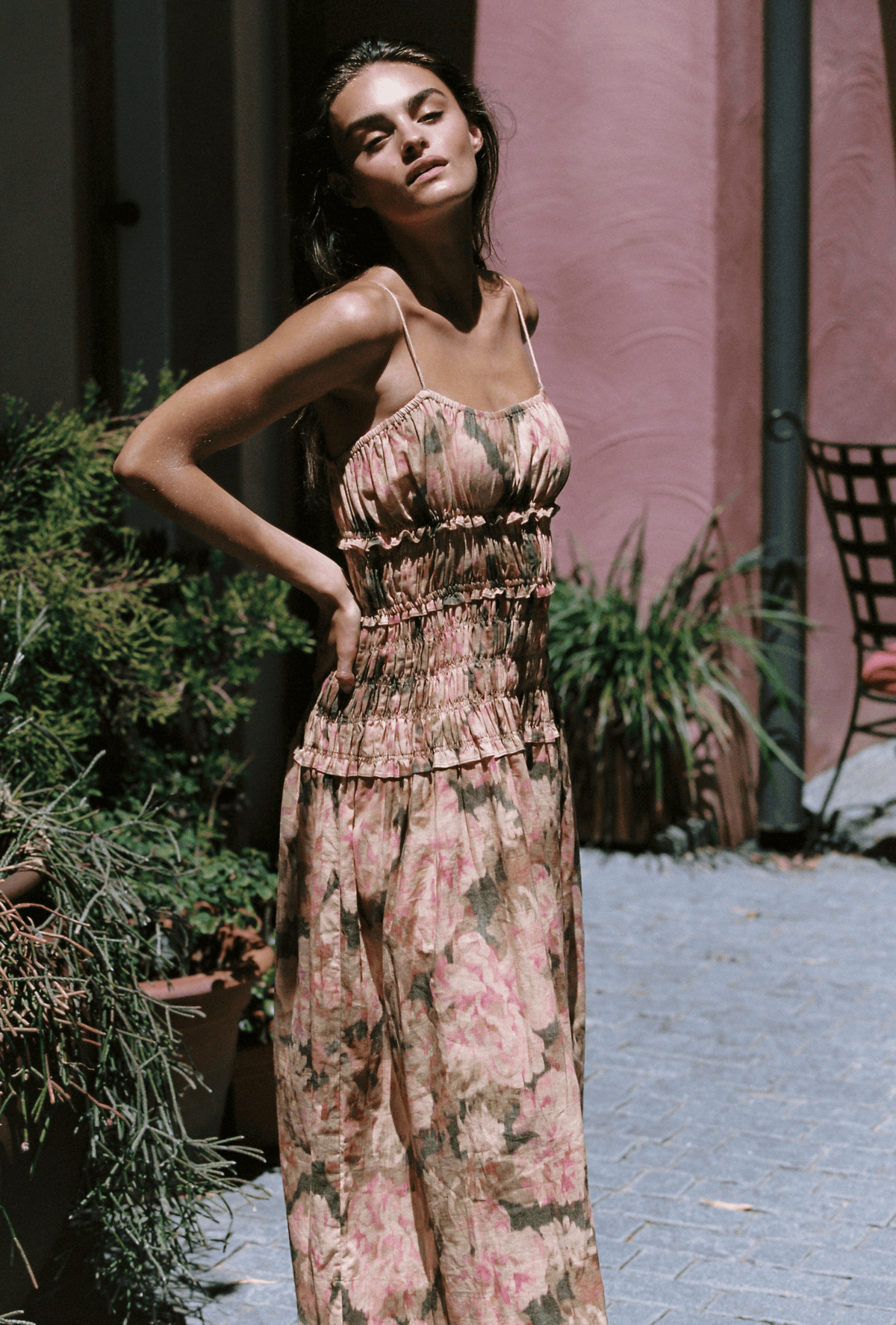 The Amelia Dress in Heirloom Rose