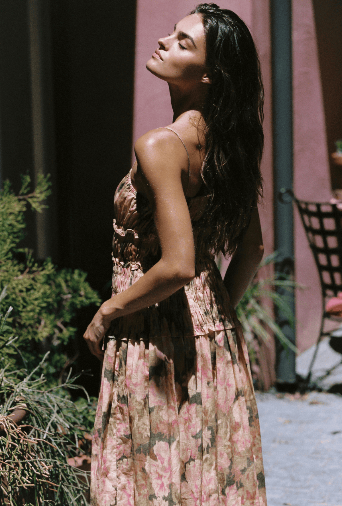 The Amelia Dress in Heirloom Rose